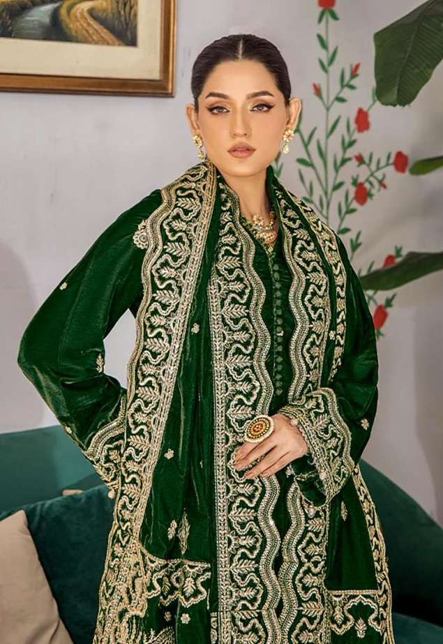 Khayyira Suit Launched Alzohaib Vol 1 Fox Georgette With Heavy Embroidery  Work Pakistani Suits Wholesale Dealer