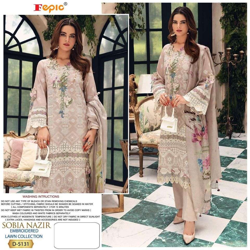Fepic  sobia nazir embroidered - 5131