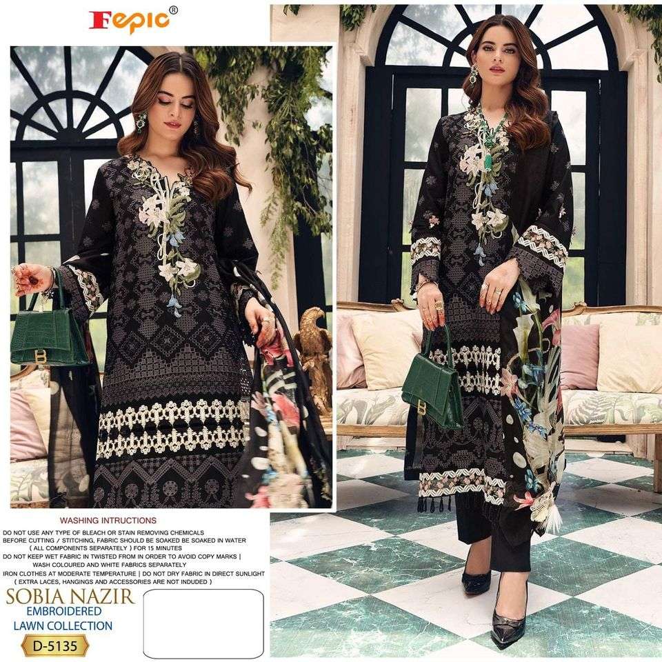 Fepic  sobia nazir embroidered - 5135