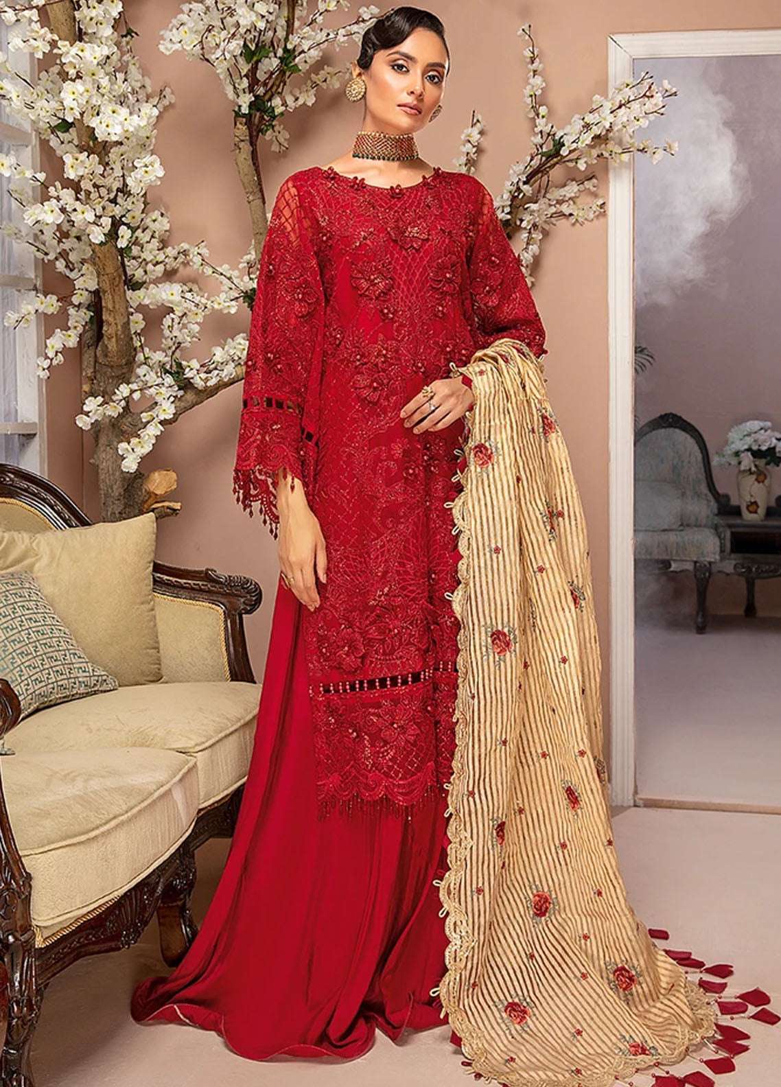 buy Adan libas LUXULIA EMBROIDERED CHIFFON COLLECTION from ahmed