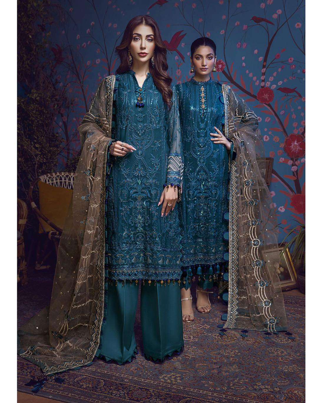 ahmed guranteed creation,pakistani original buy BARROCO wholesale EMB CHIFFON retail ADAN in product surat,India,100% LIBAS online from COLLECTION suit EXCLUSIVE
