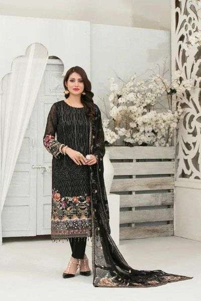 Gulruk Semi Stitched Luxury Chiffon Embroidered Collection -06