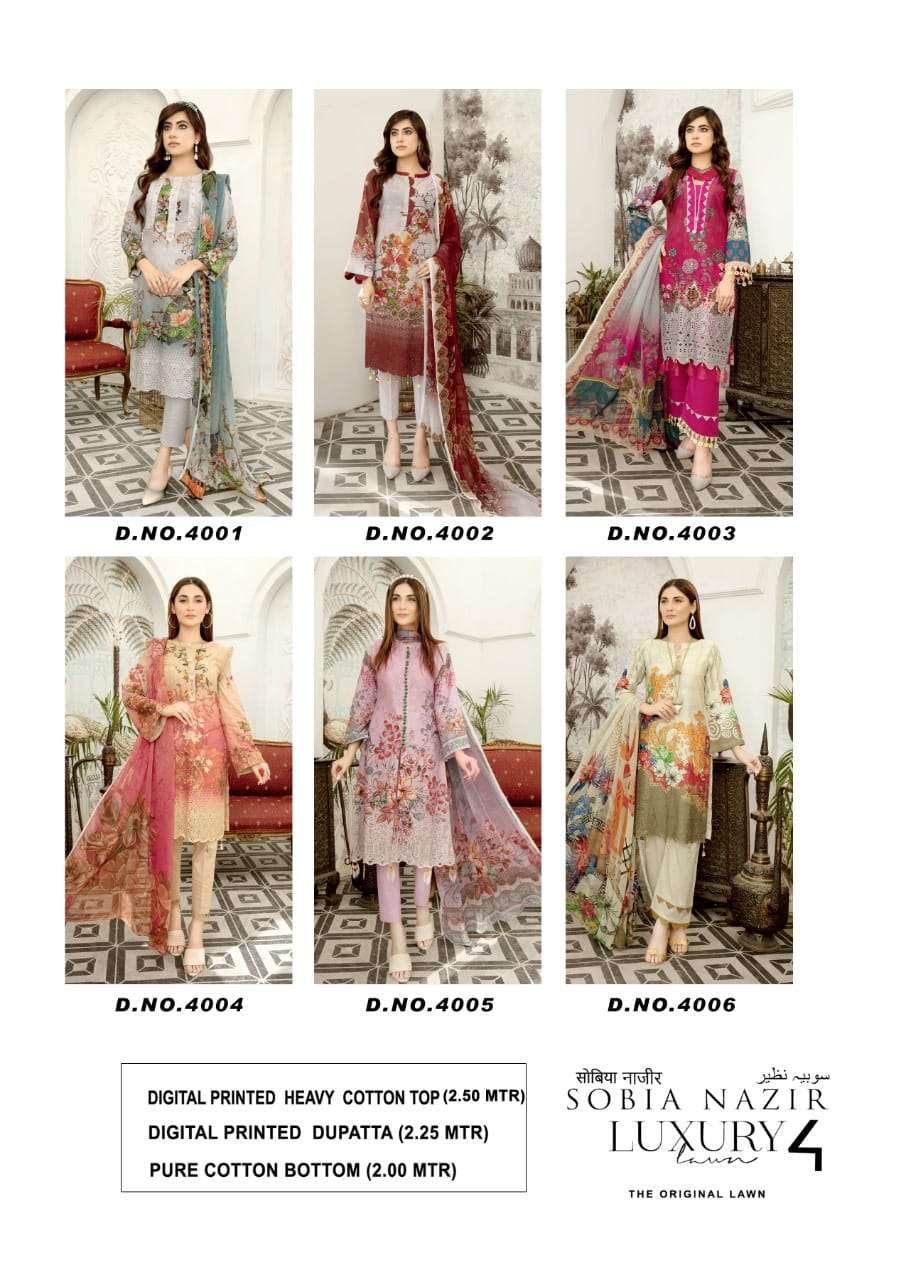 Sobia Nazir Vol 4 Keval Fab -4001-4006
