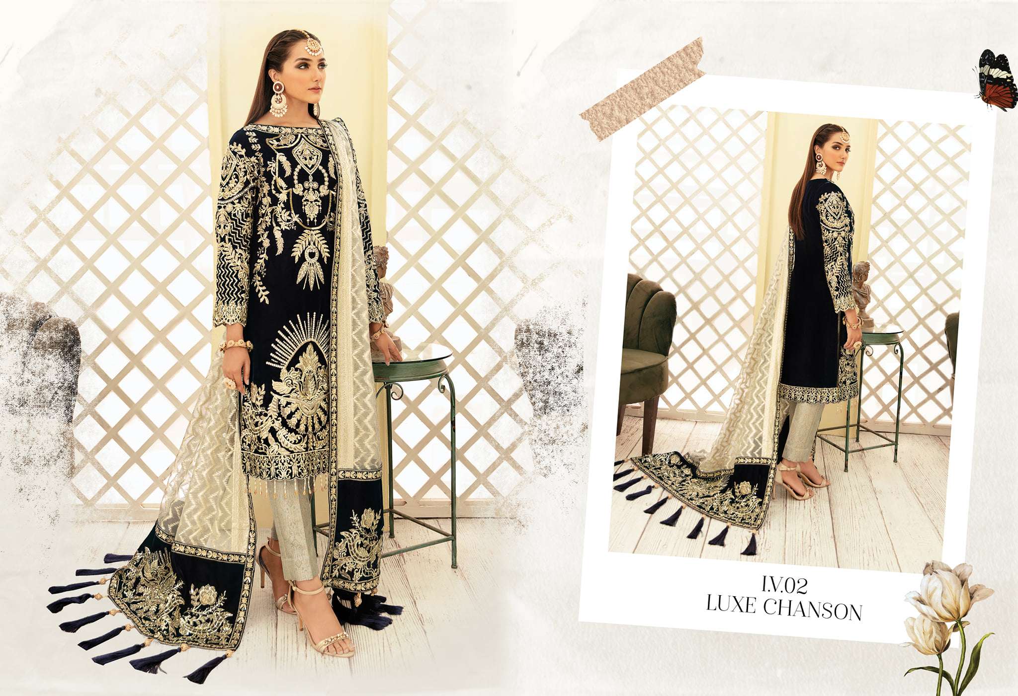 Imrozia La-Heritage Festive Velvet Collection - I.V.02