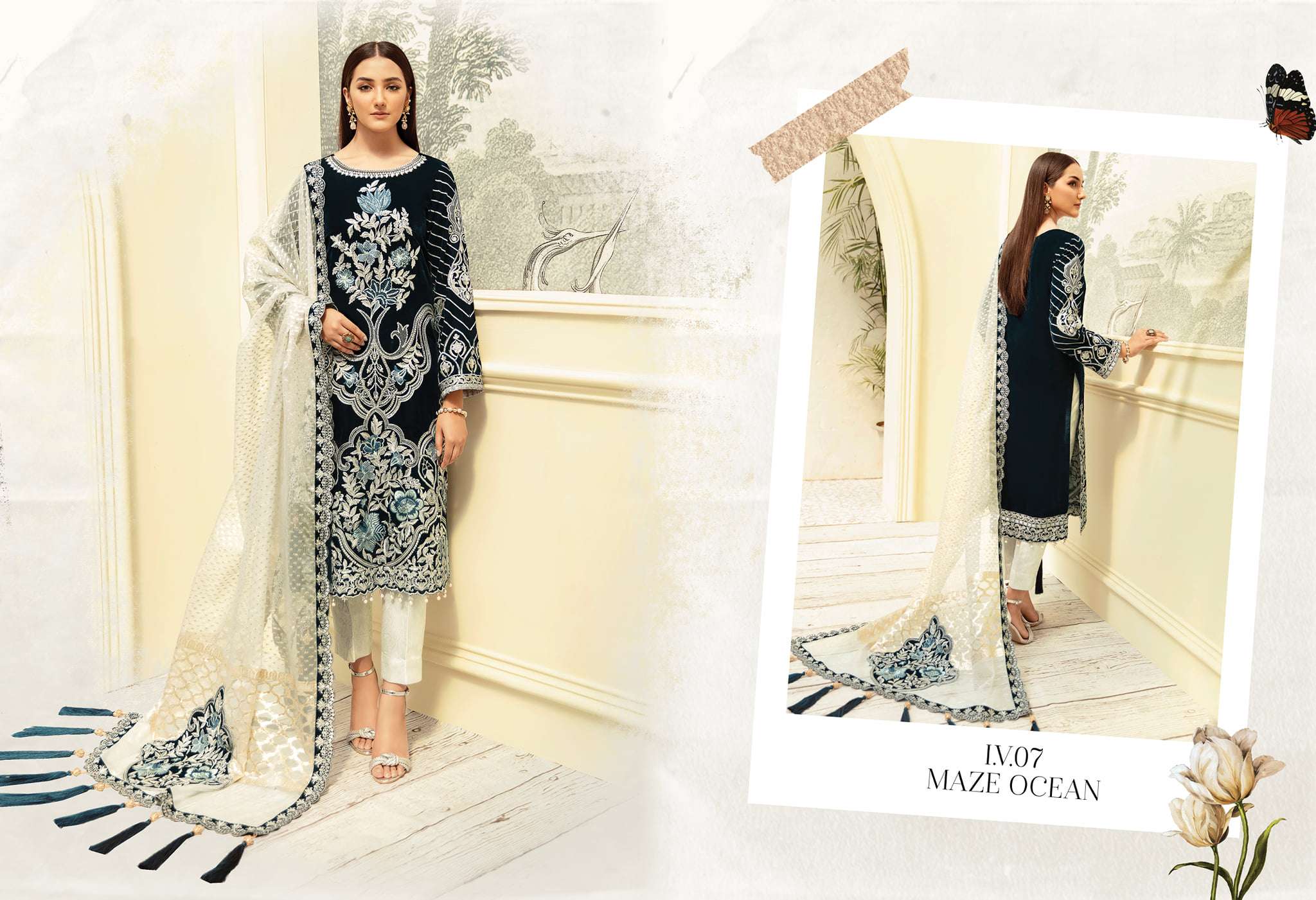 Imrozia La-Heritage Festive Velvet Collection - I.V.07