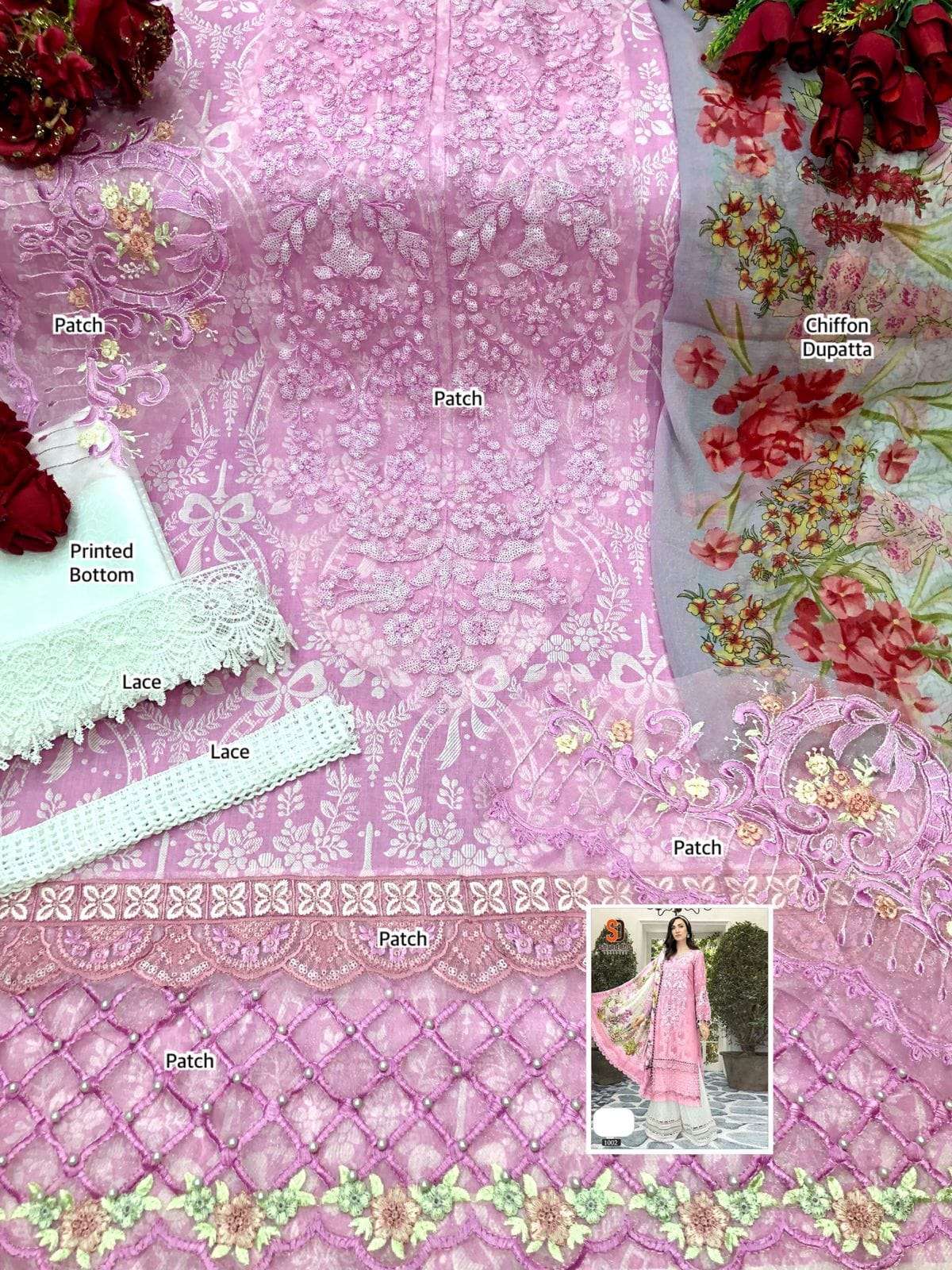 SHRADDHA DESIGNERS MARIA.B HIT - PINK