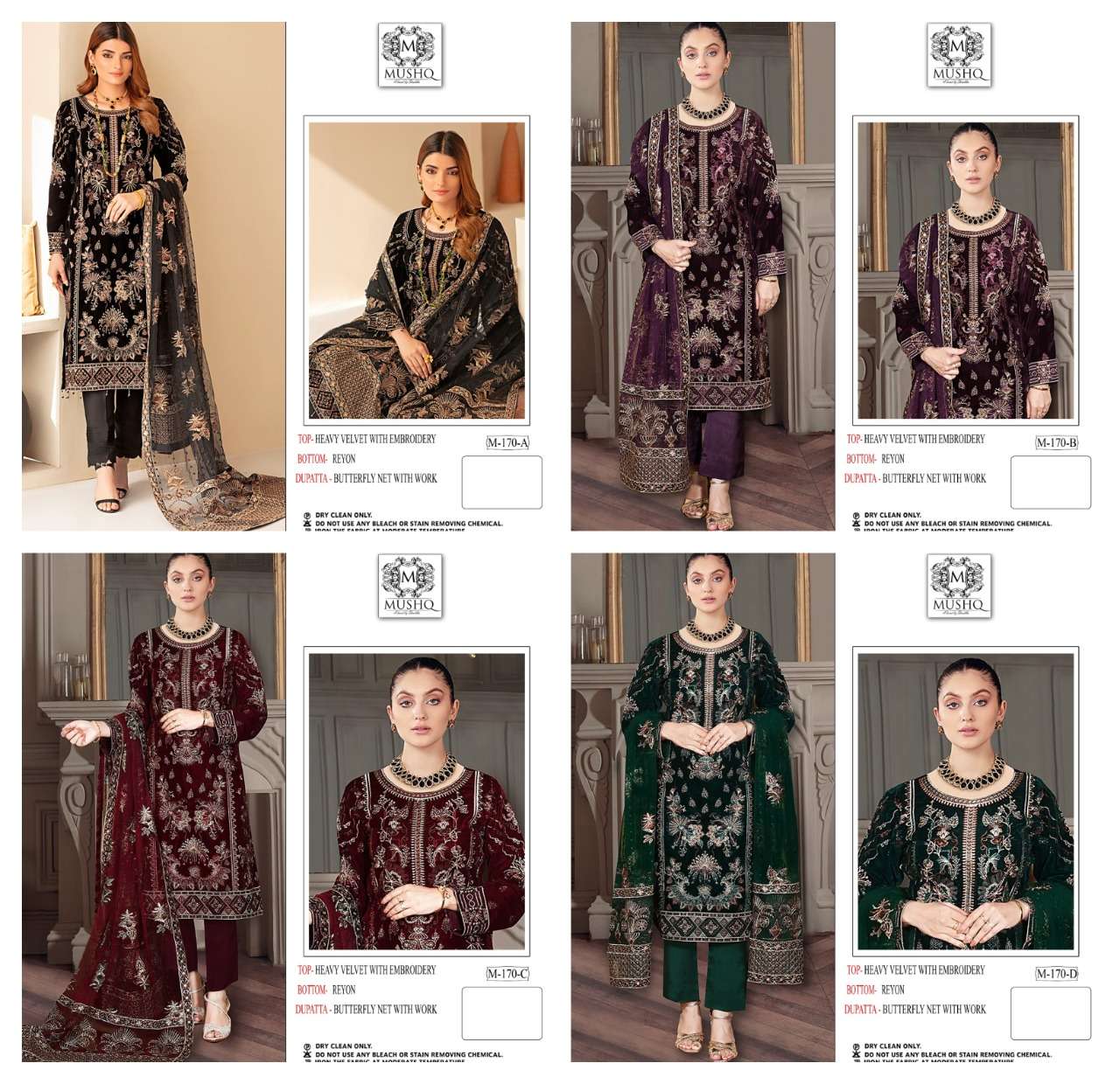  MUSHQ A BRAND BY SHRADDHA  D NO :- M-170A/B/C/D