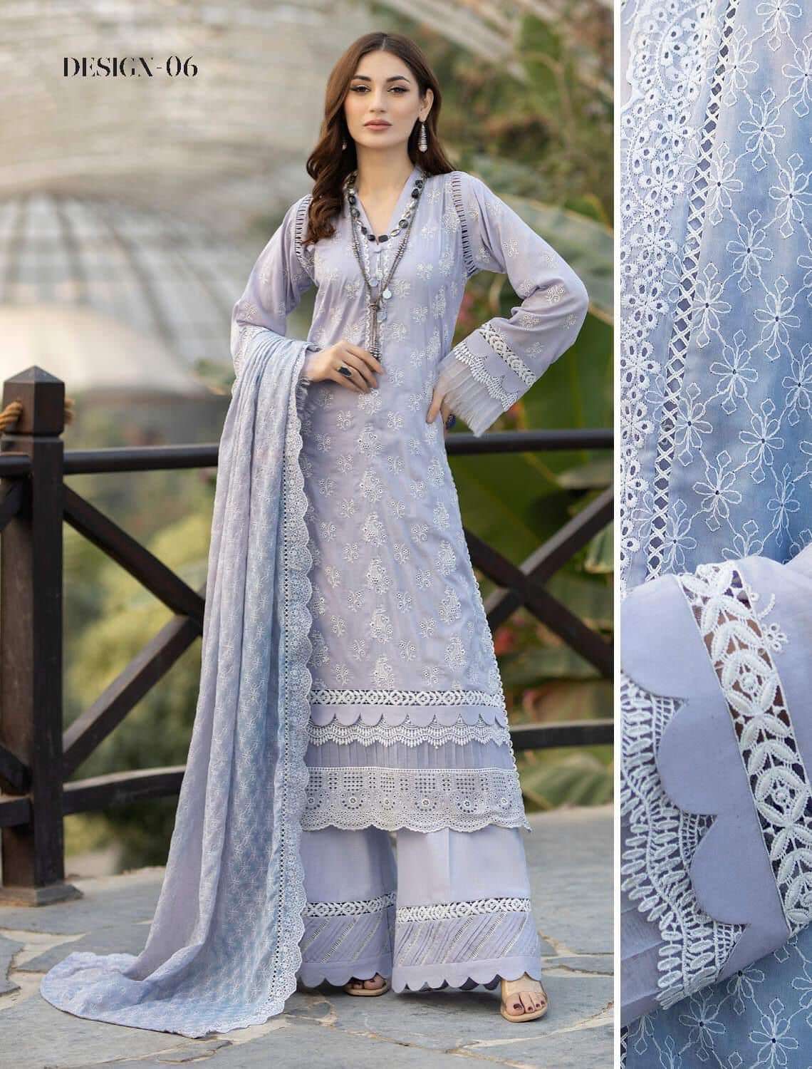  Adan’s Libas Fuchsia Embroidered Chikankari Lawn Collection 2023 - 07