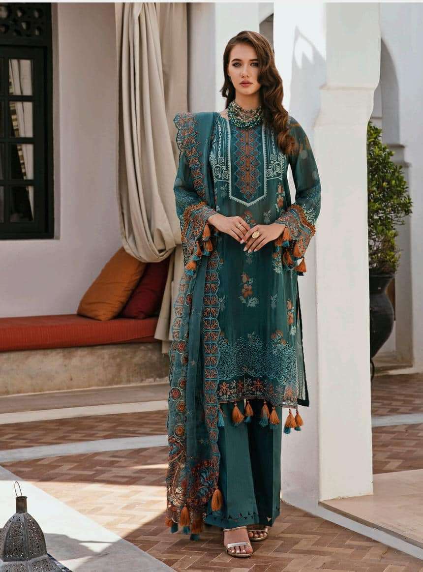  Nureh Maya Swiss Embroidered Lawn Collection 2023 - 02