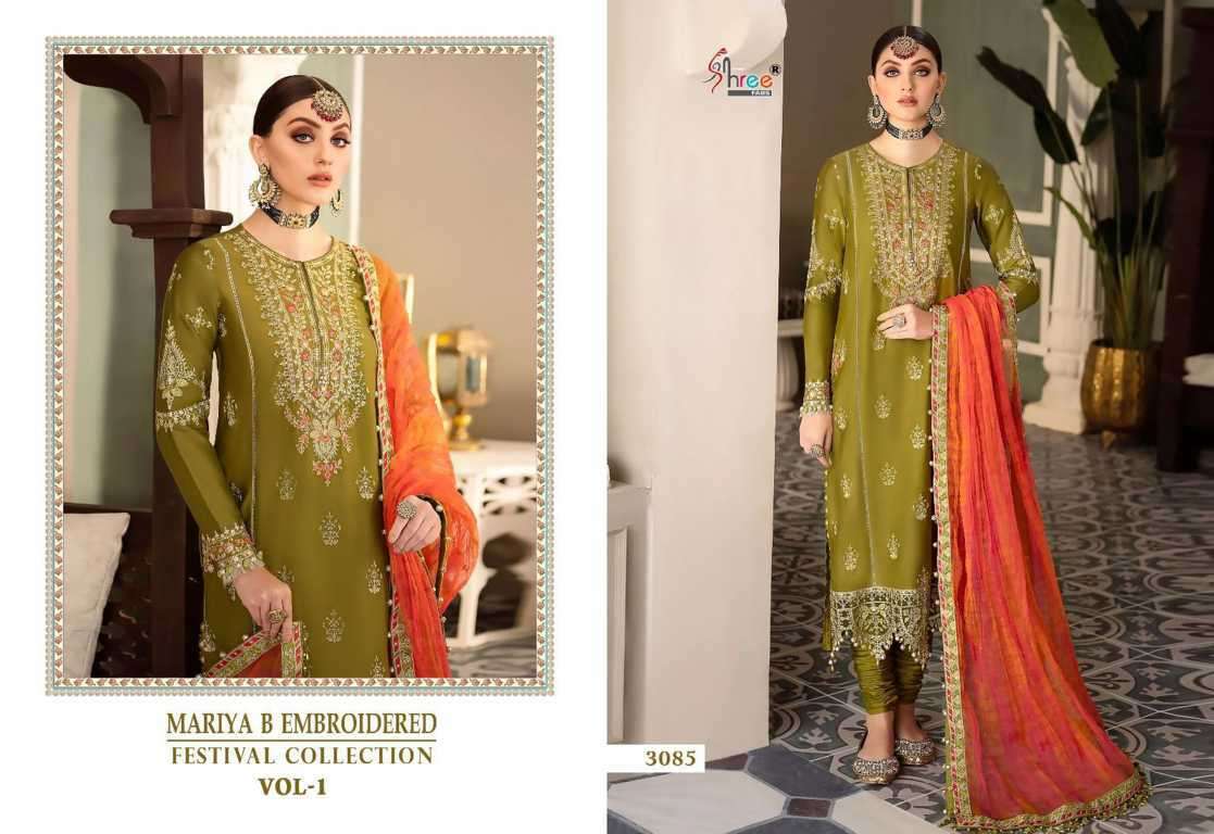 Shree Fabs Mariya B Embroidered Festival Collection Vol 1 -3086
