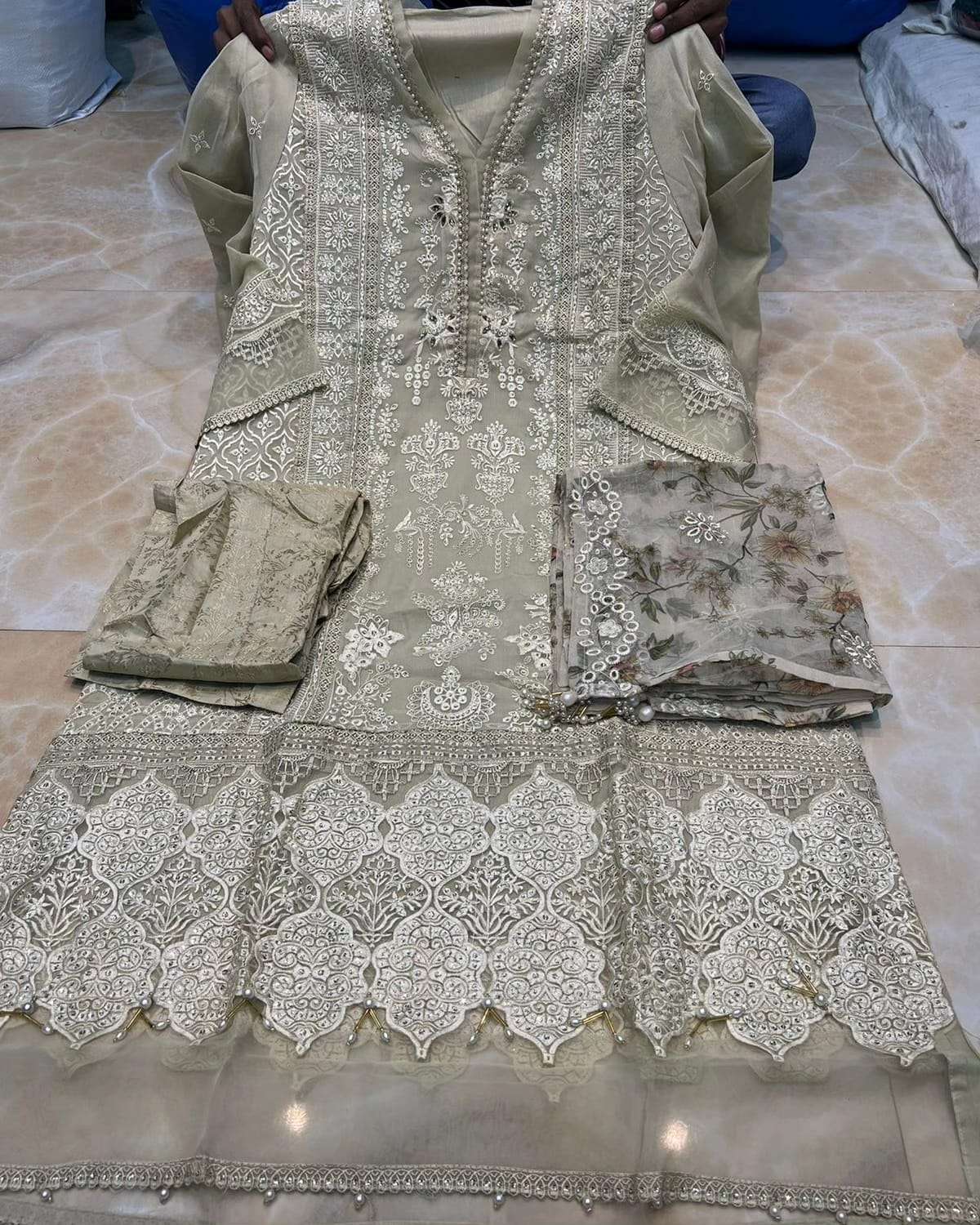 Fancy Embroidered Open Pic 2023 by Tawakkal-05