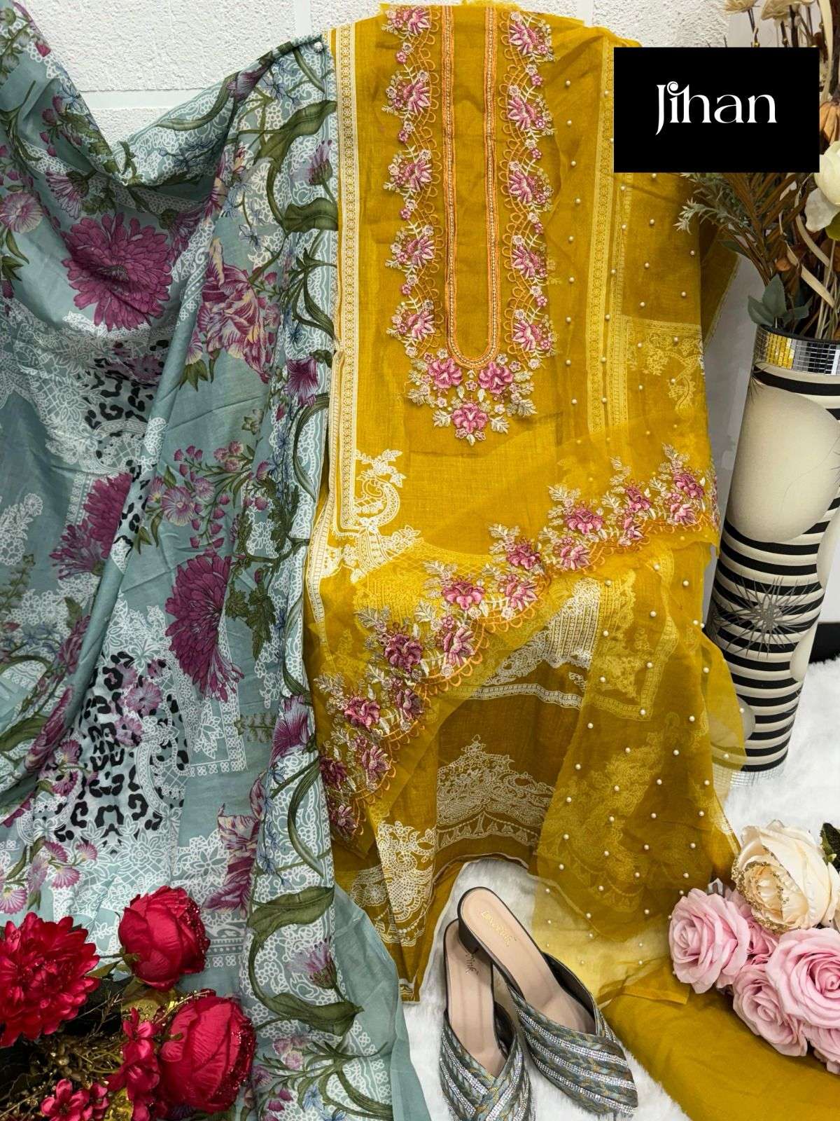 Hit Design Of Mariab Vintage Cotton D No - 3338 by JIHAN SUITS-01