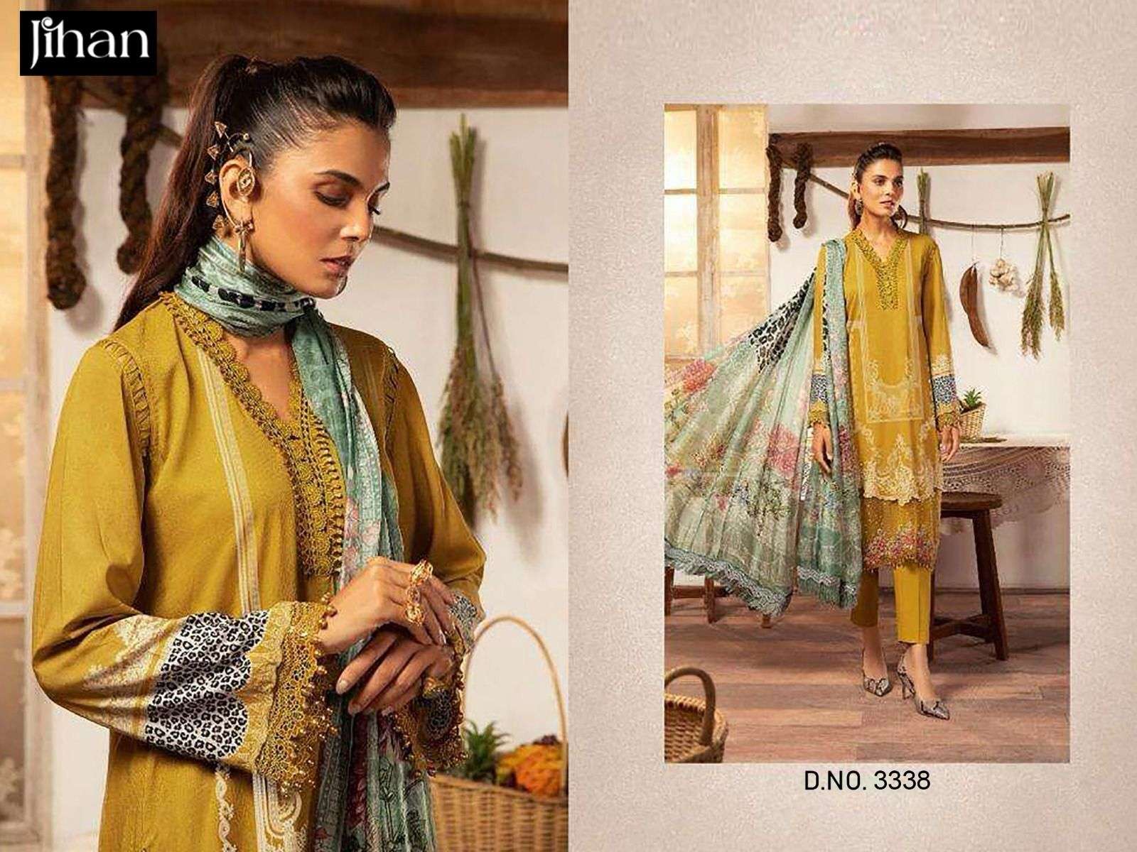 Hit Design Of Mariab Vintage Cotton D No - 3338 by JIHAN SUITS-02