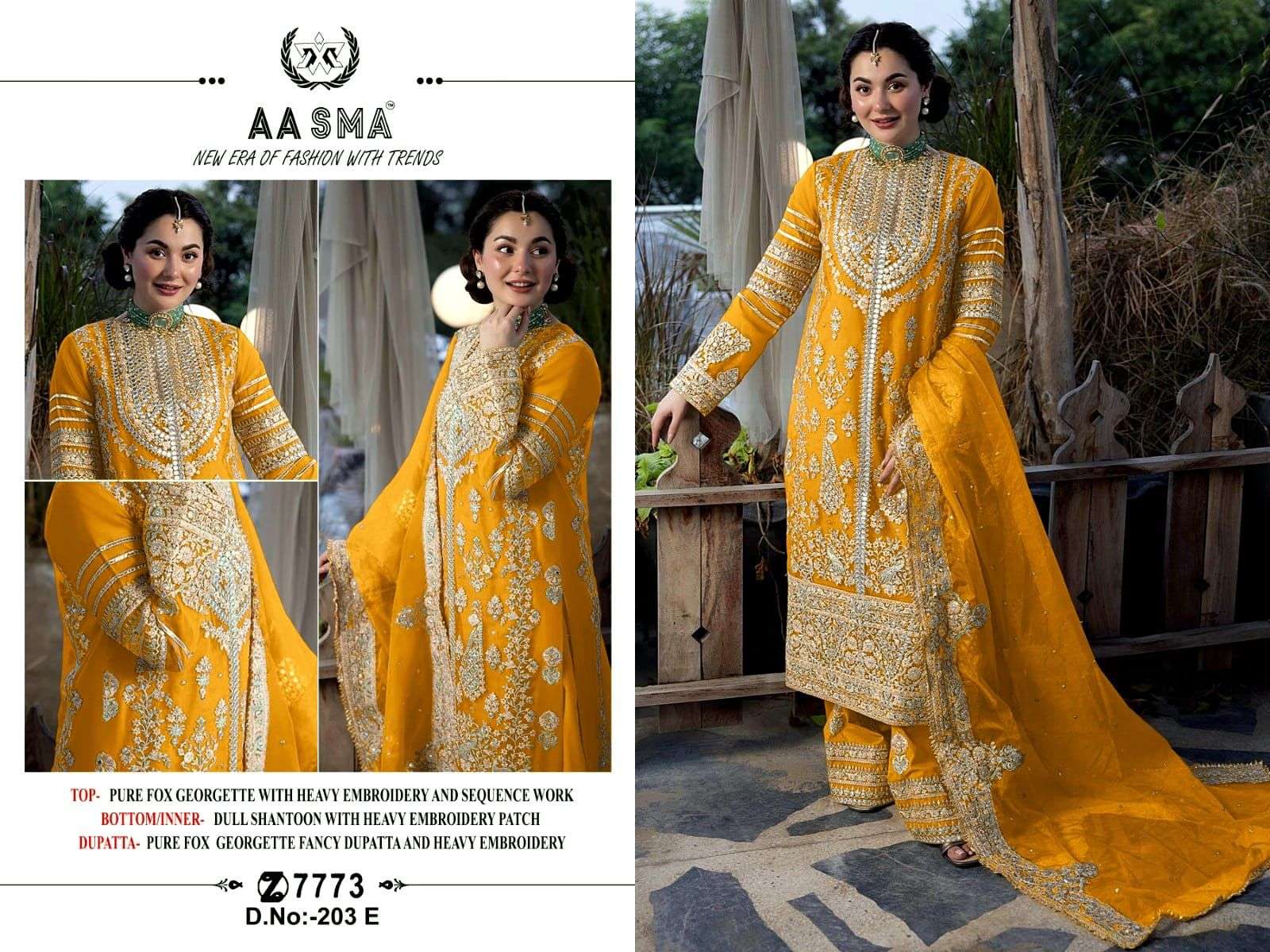 D No -203 Semi Stitched AASMA-01