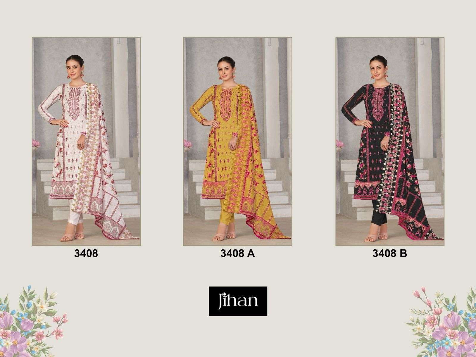  D no:-3408 SCARLET LAWN COLOR by JIHAN -01-05 A