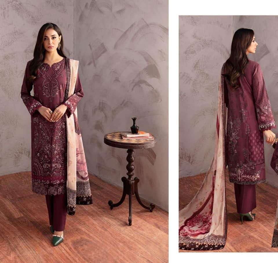 Ghazal Luxury Lawn Vol 4 Collection 2024 by Ramsha-01