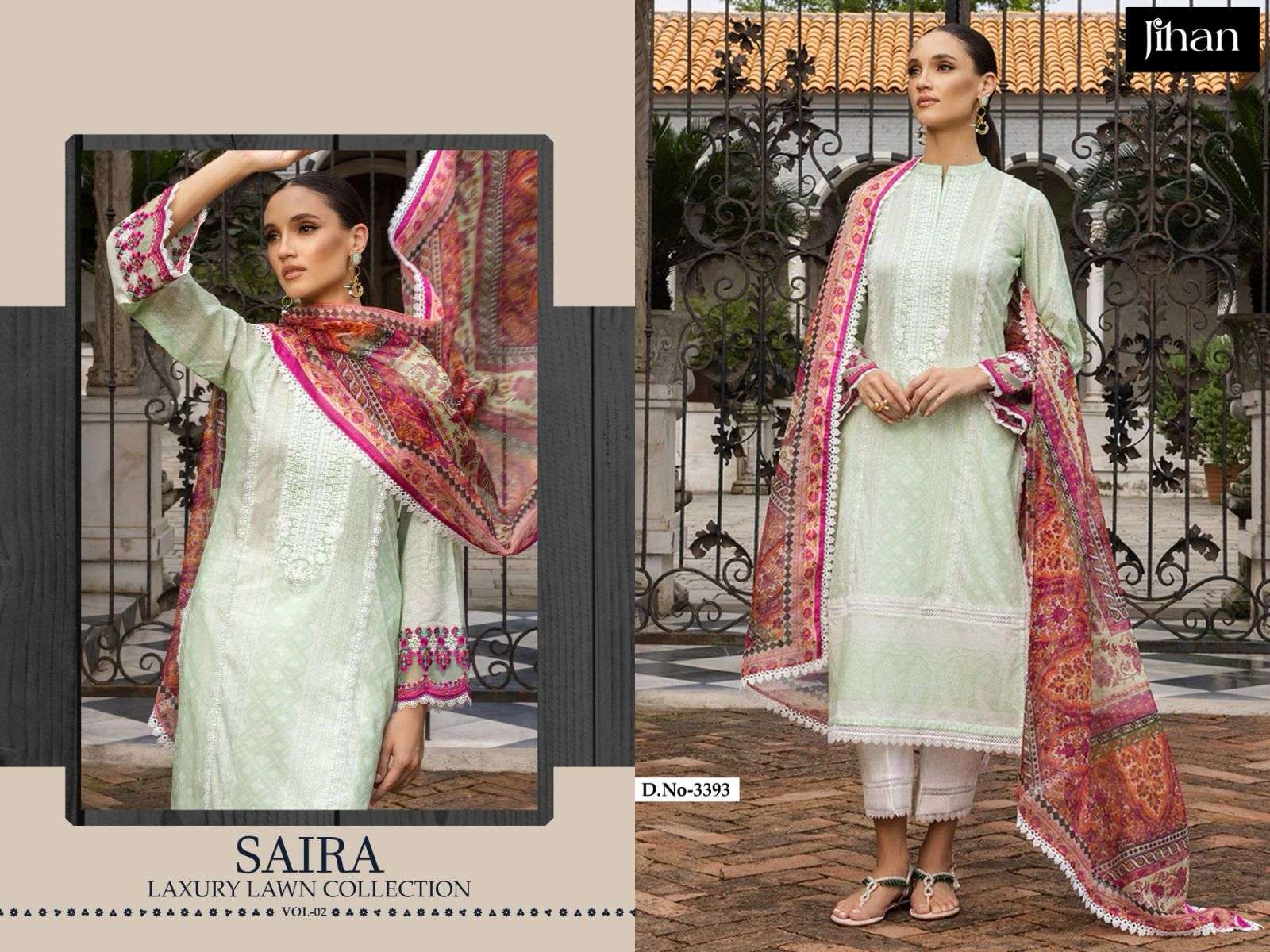 SAIRA LUXURY LAWN COLLECTION VOL-2 BY JIHAN-02