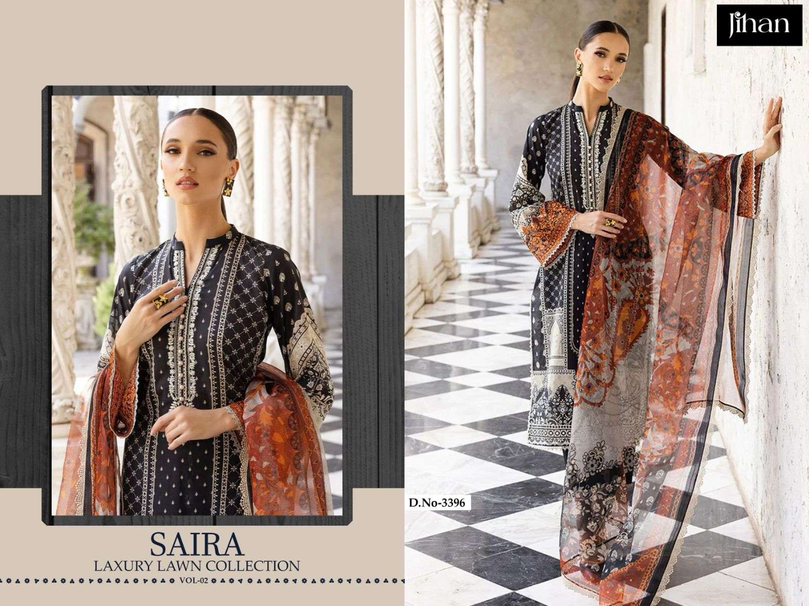 SAIRA LUXURY LAWN COLLECTION VOL-2 BY JIHAN-03