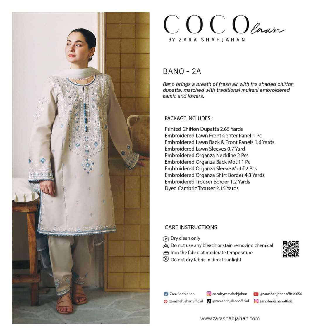 ZARA SHAHJAHAN COCO LAWN 24 ZAHA-01