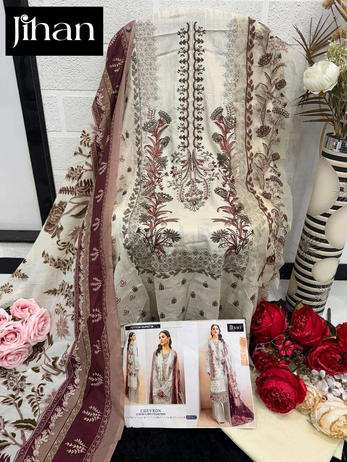 CHEVRON LUXURY D no:-3374 by JIHAN -01