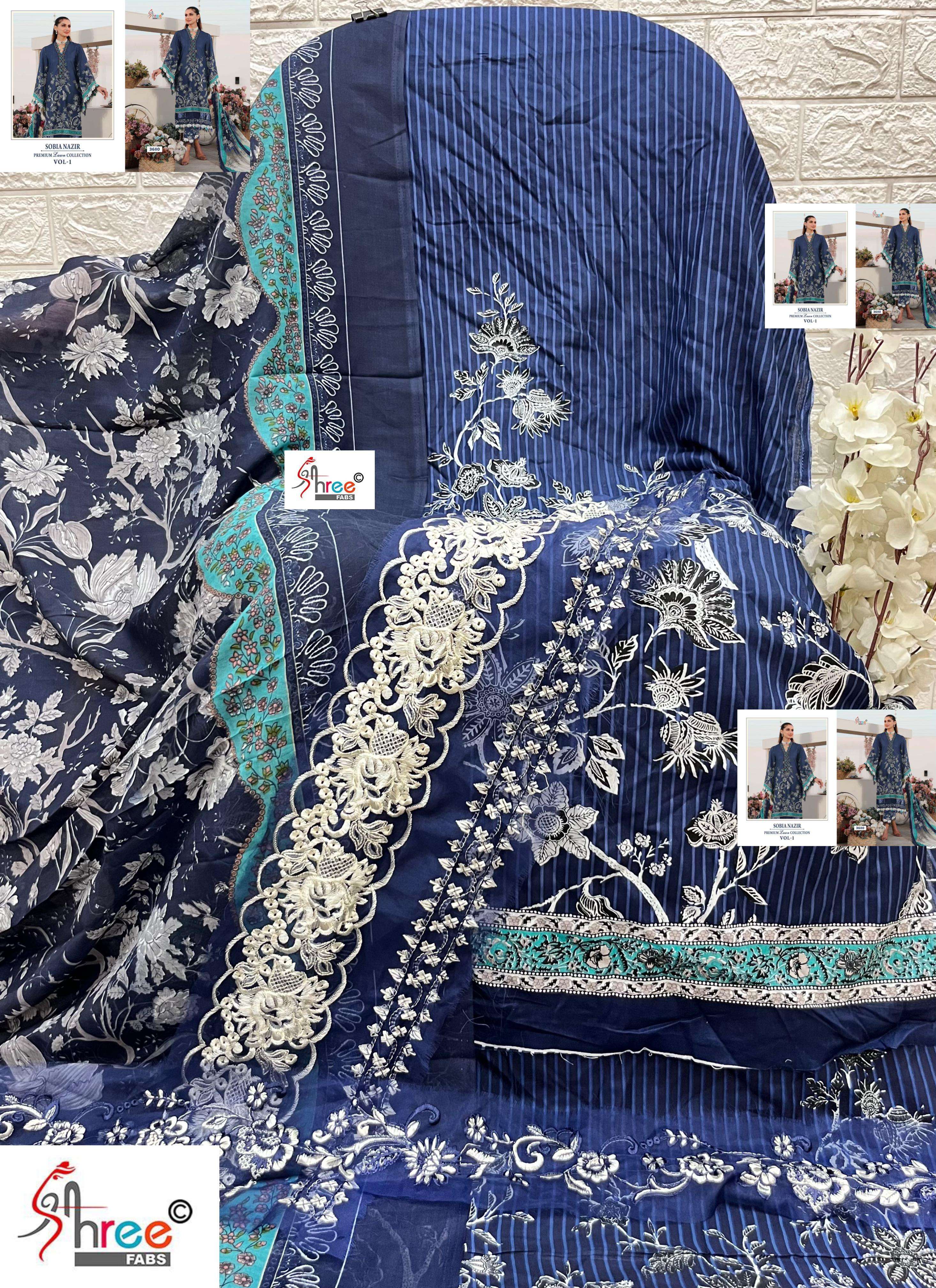 SOBIA NAZIR PREMIUM LAWN COLLETION VOL-01 SHREE-02