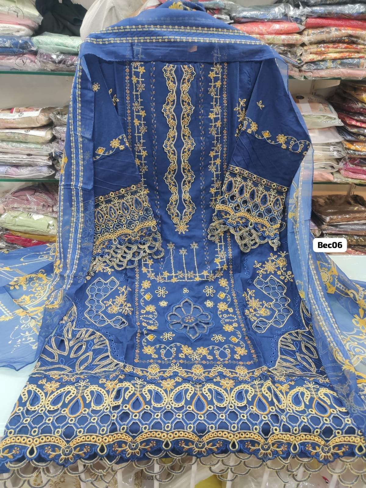 Luxury Embroidered Lawn Collextion- 2025 By BIN SAEED-06