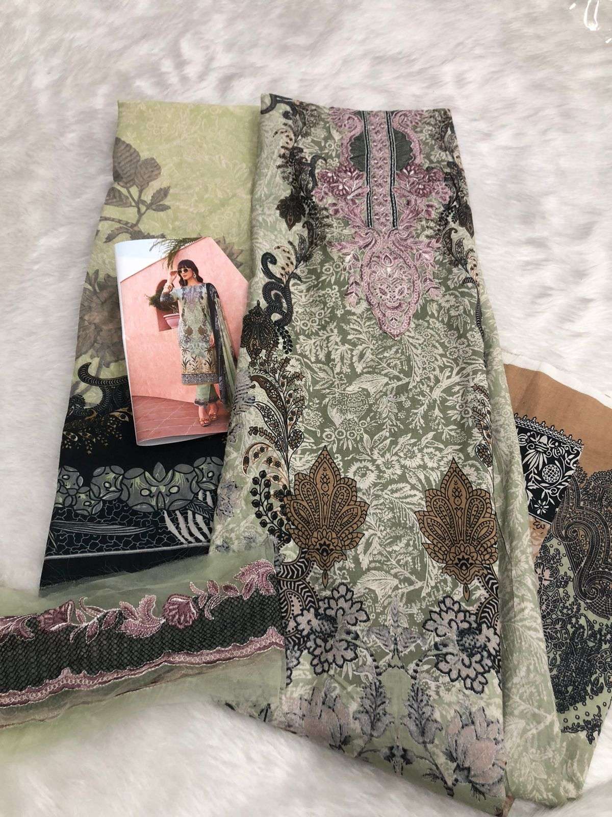 Premium Cotton Embroidered Collection Code 30091 by Falah Designer Suits-03