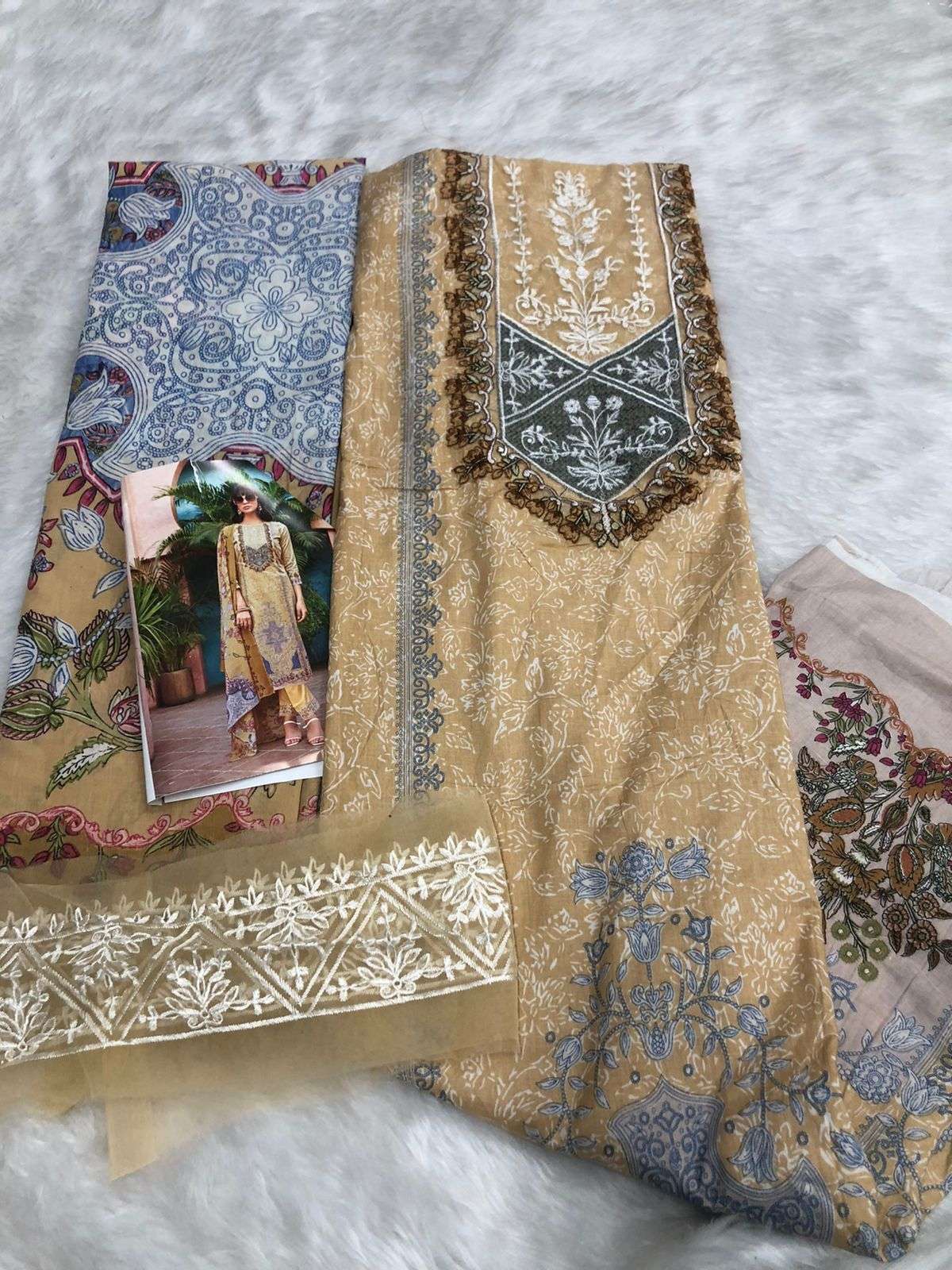 Premium Cotton Embroidered Collection Code 30091 by Falah Designer Suits-05