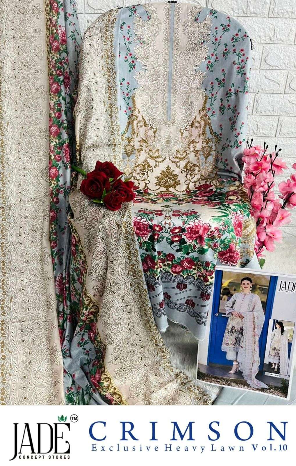 CRIMSON EXCLUSIVE HEAVY LAWN COLLECTION VOL 10 BY JADE-12