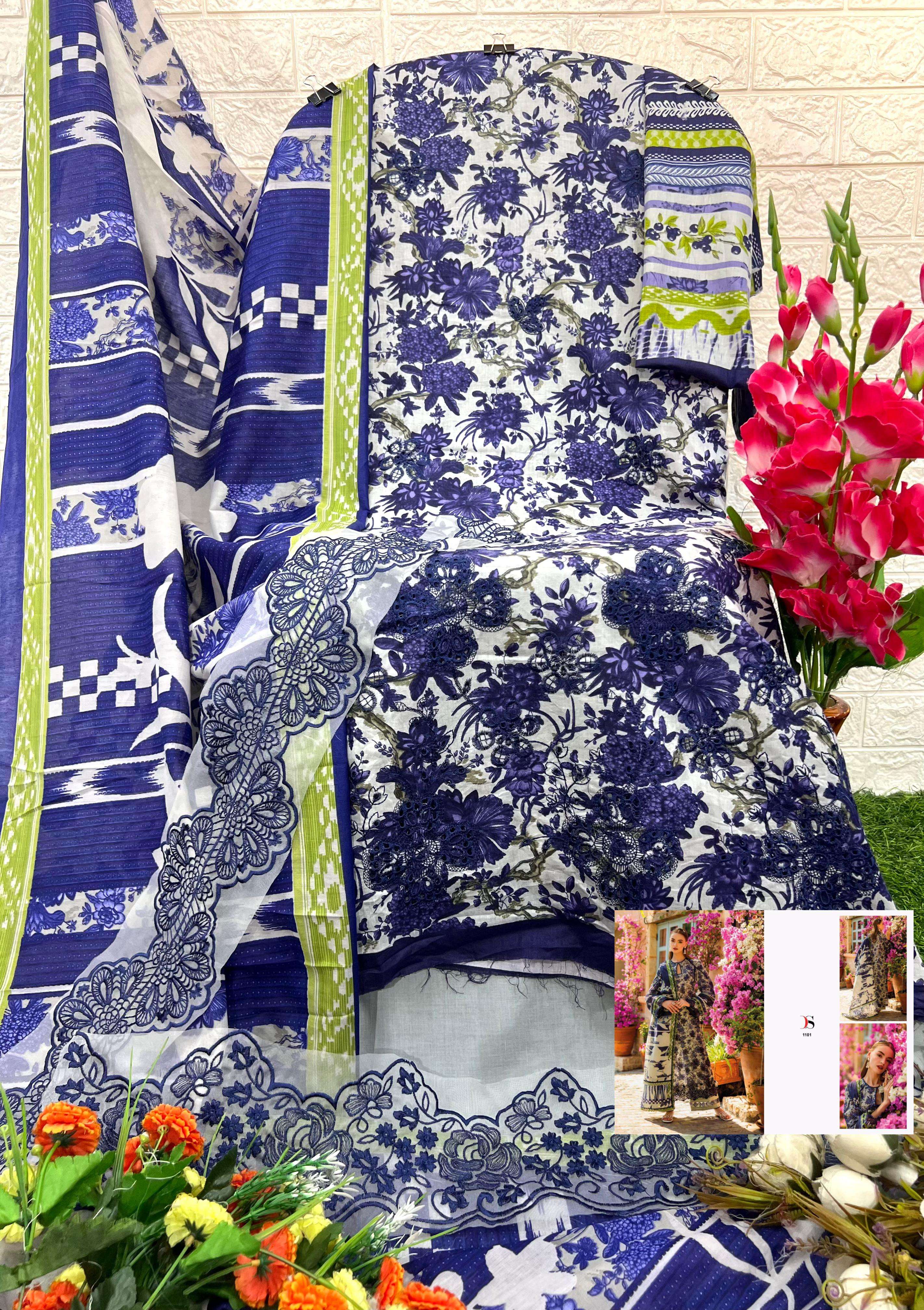 ELAF CHIKANKARI premium Lawn 25 by DEEPSY SUITS-12