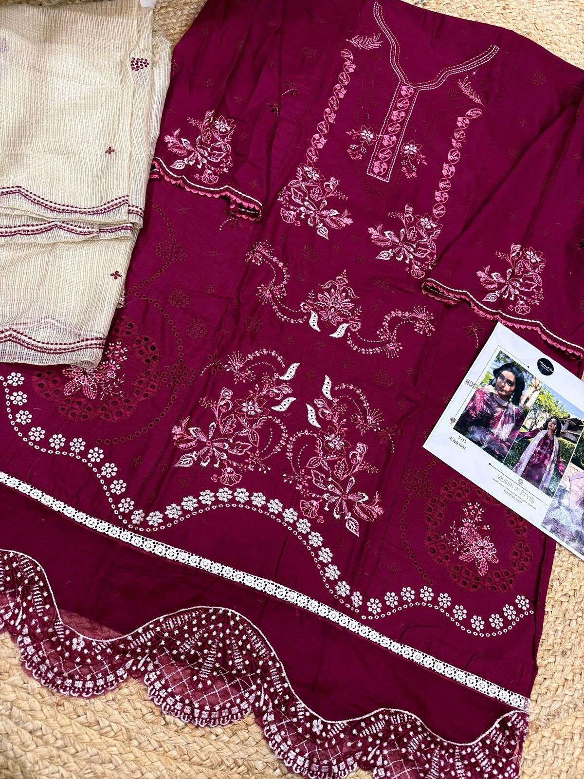 MARIA B Emb Collection DNo 1651 by MEHBBOB TEX-01