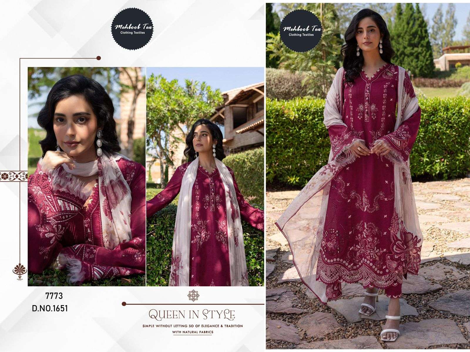 MARIA B Emb Collection DNo 1651 by MEHBBOB TEX-02