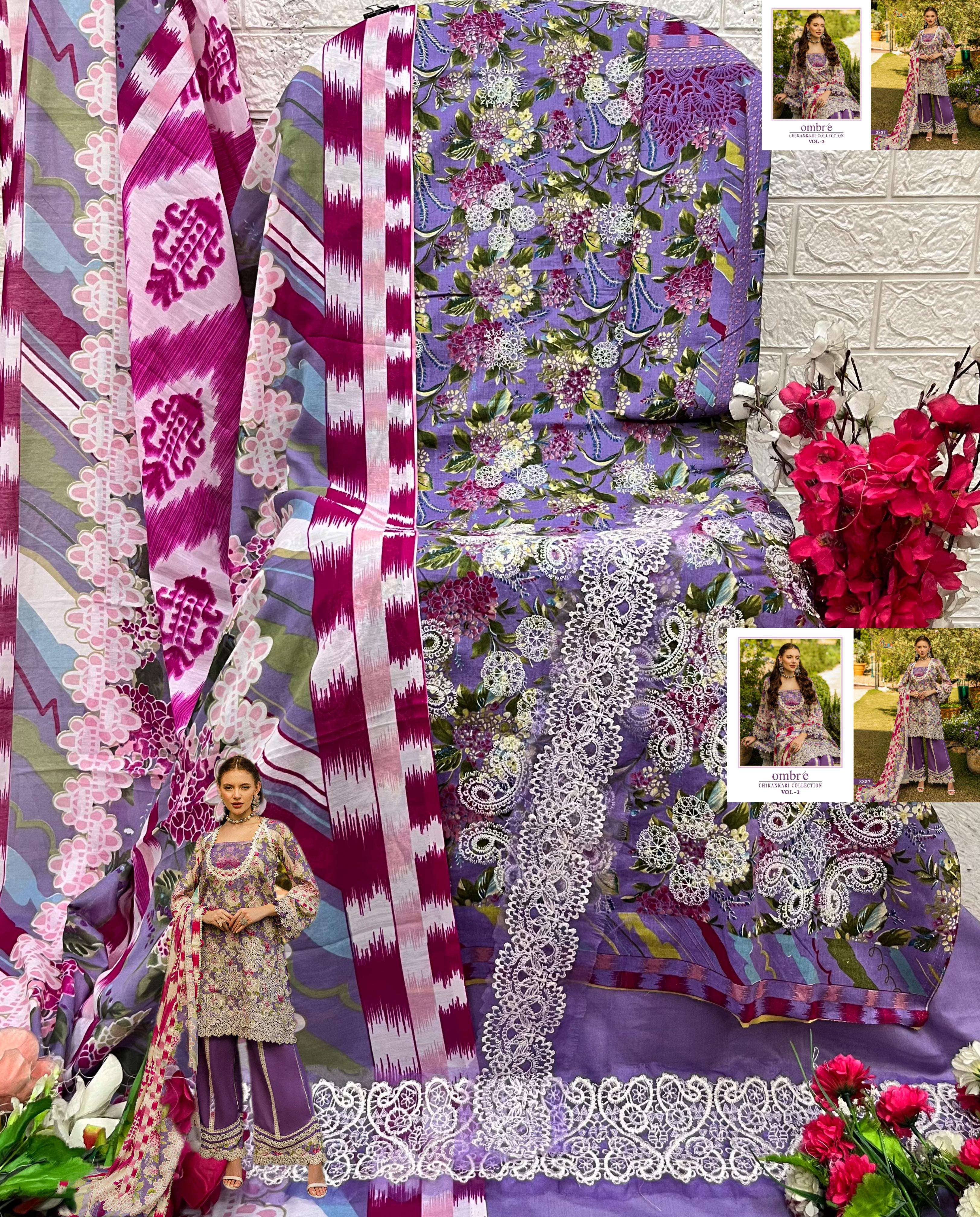 OMBRE CHIKANKARI COLLECTION VOL-02 BY SHREE-11