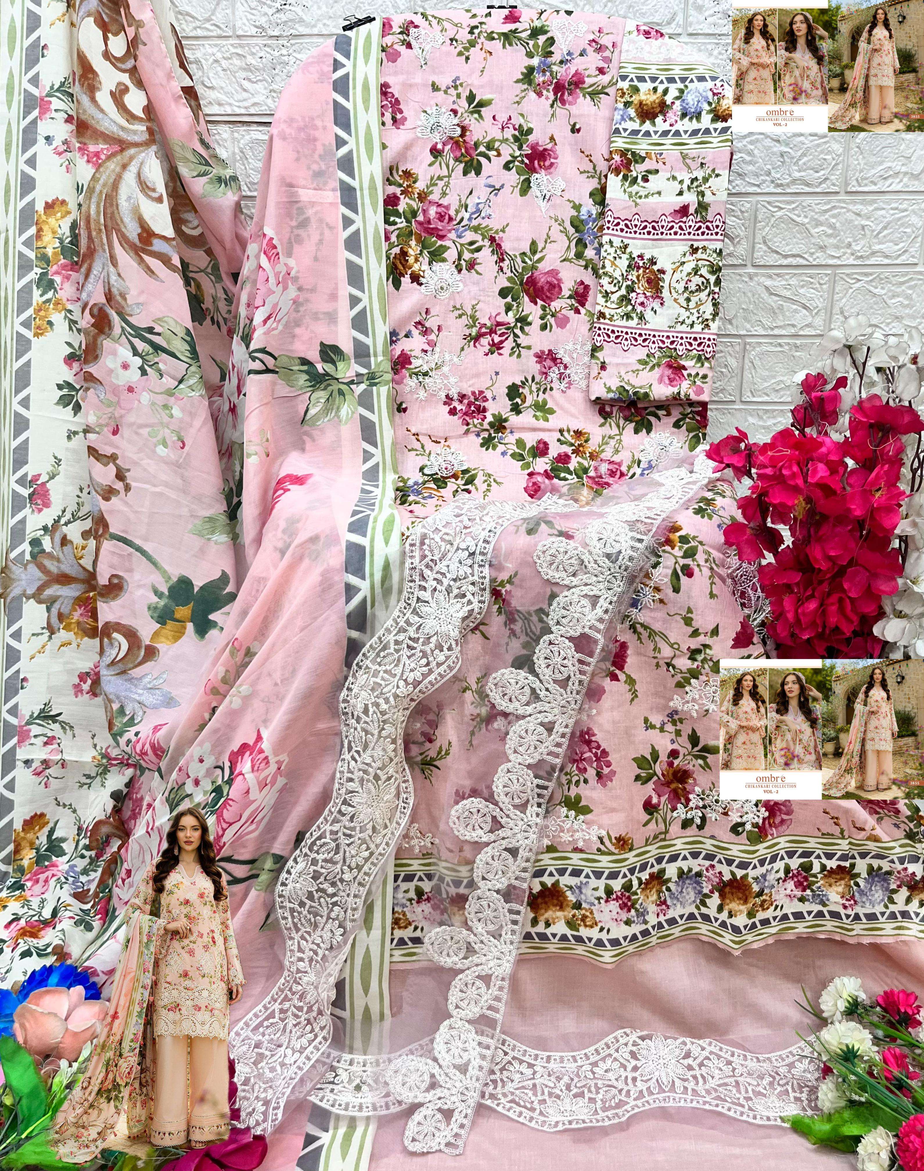 OMBRE CHIKANKARI COLLECTION VOL-02 BY SHREE-13