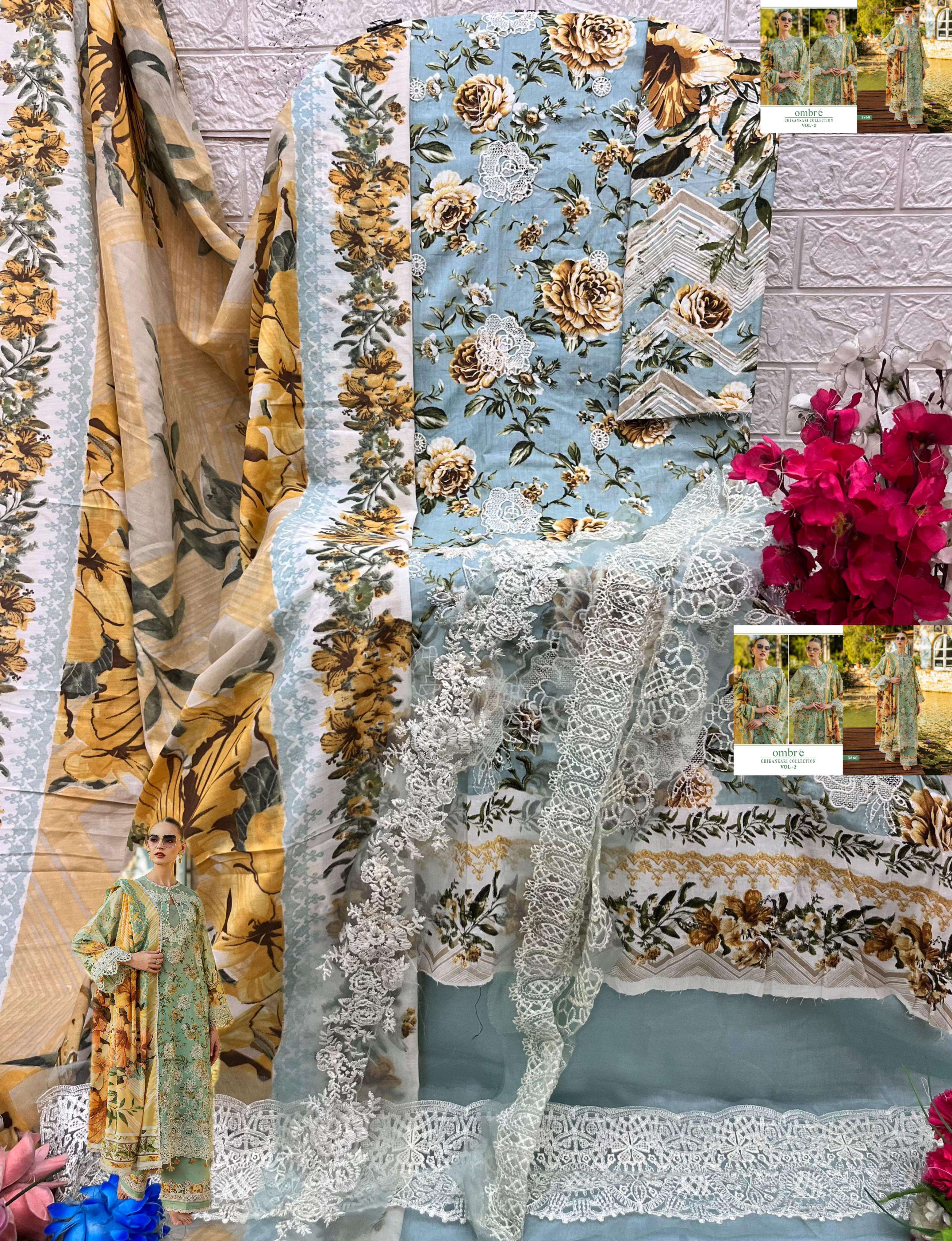 OMBRE CHIKANKARI COLLECTION VOL-02 BY SHREE-14