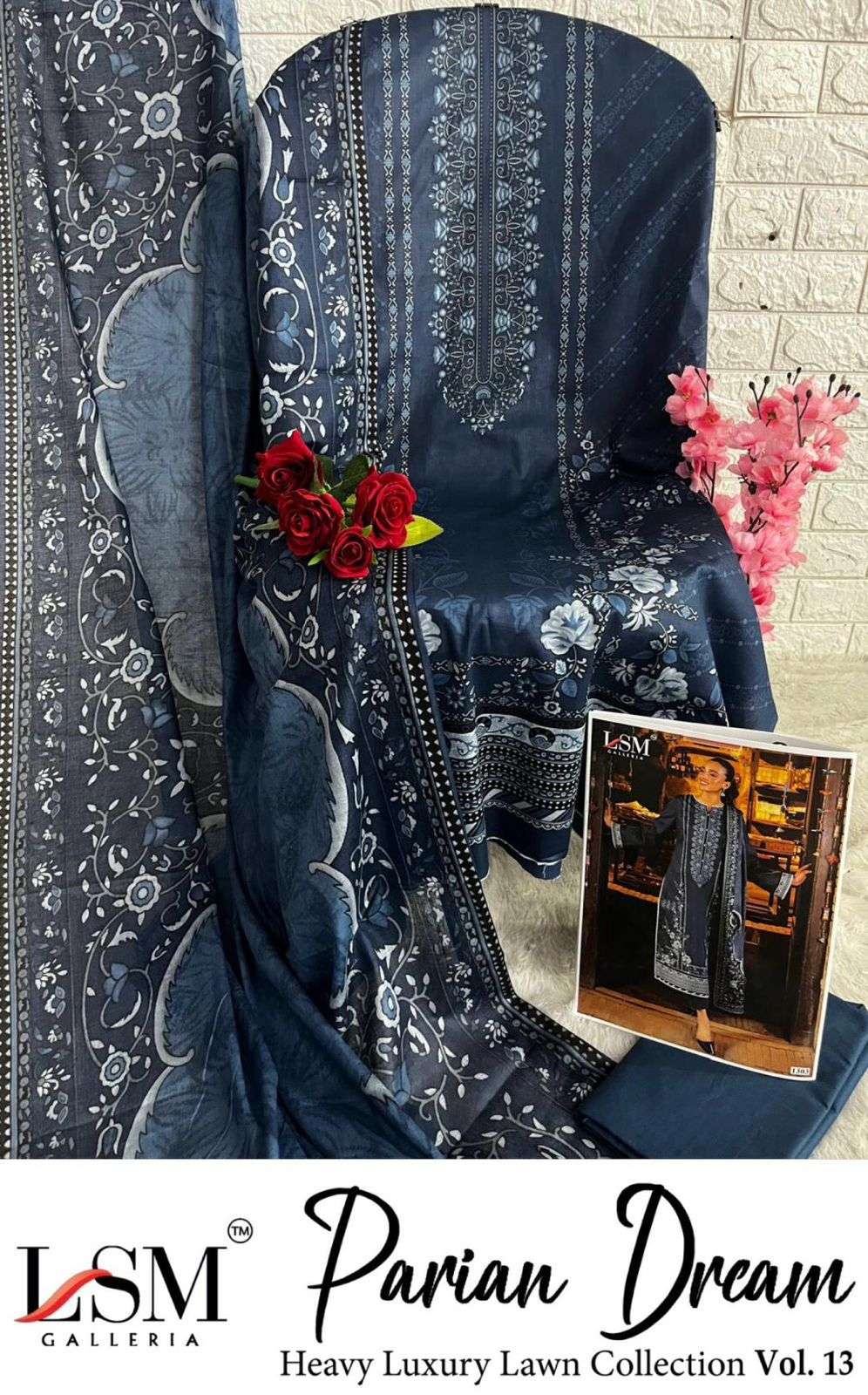 PARIAN DREAM HEAVY LUXURY LAWN COLLECTION VOL 13 BY LSM-08