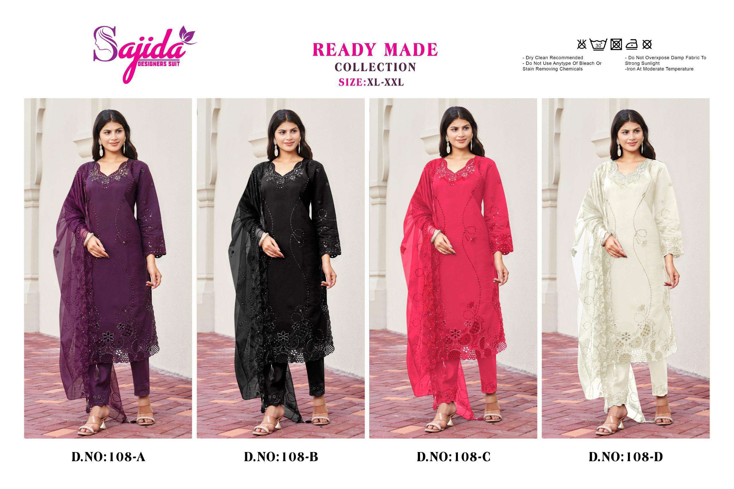 READYMADE DNo - 108-A-B-C-D BY SAJIDA-01-04