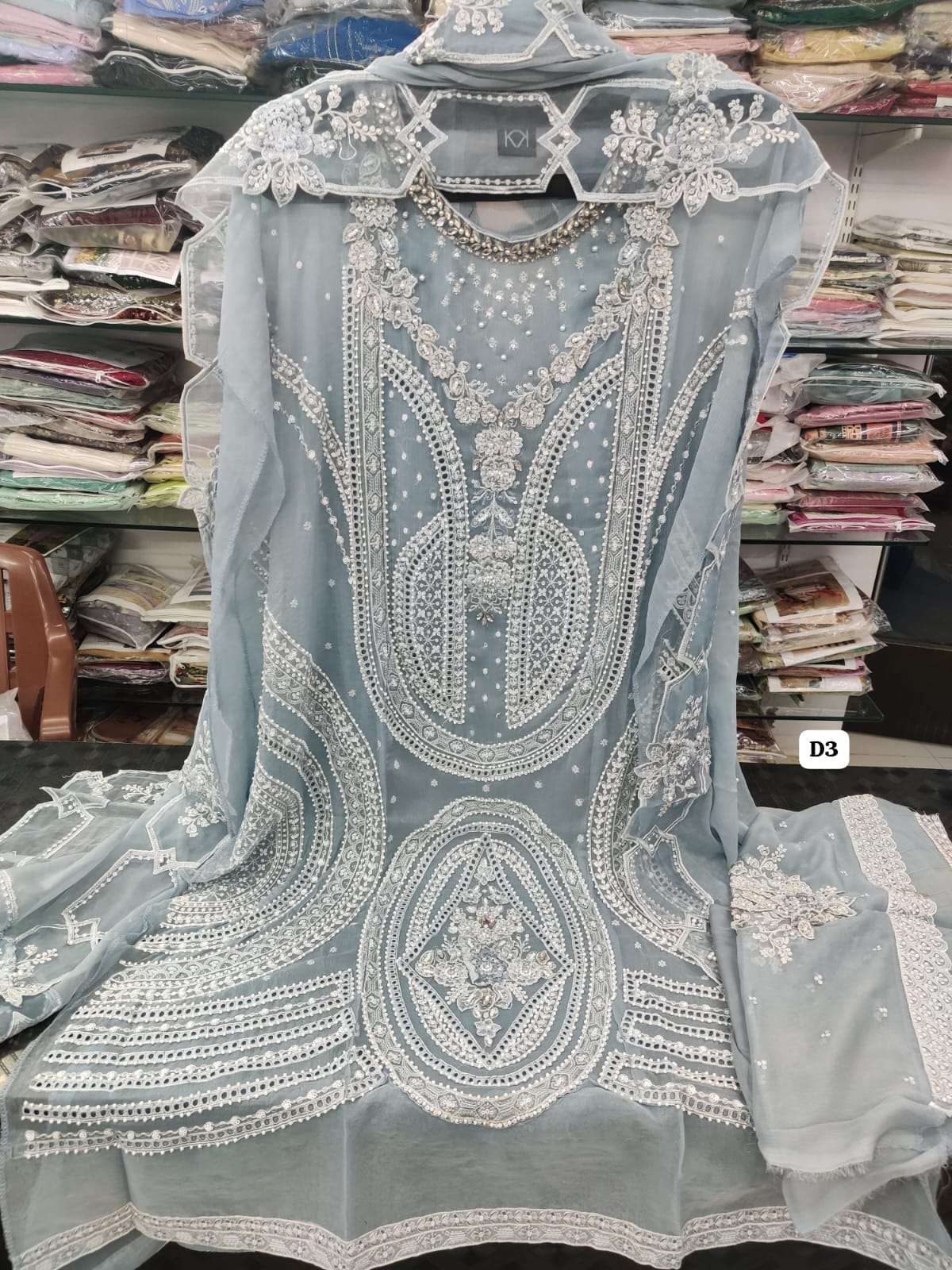 ABLAHF Embroidered Fancy Chiffon Collection 2025 By Tawakkal-03