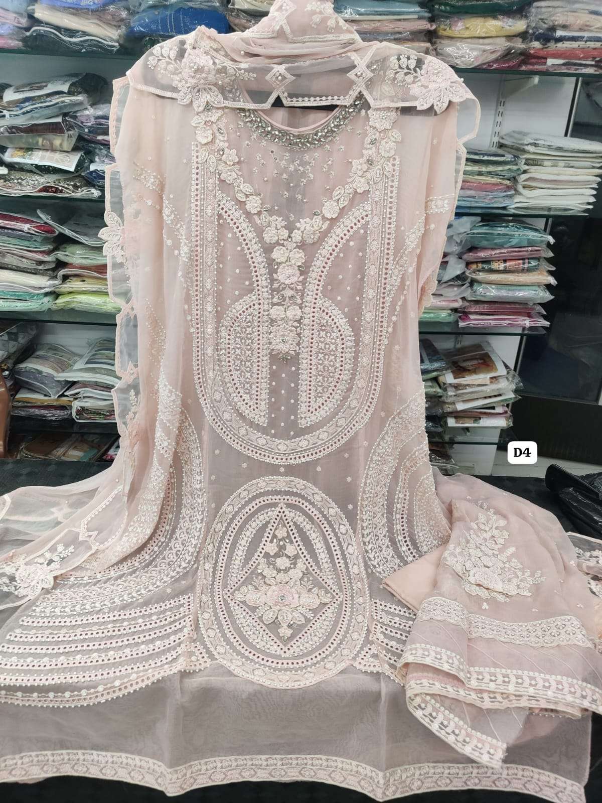 ABLAHF Embroidered Fancy Chiffon Collection 2025 By Tawakkal-04