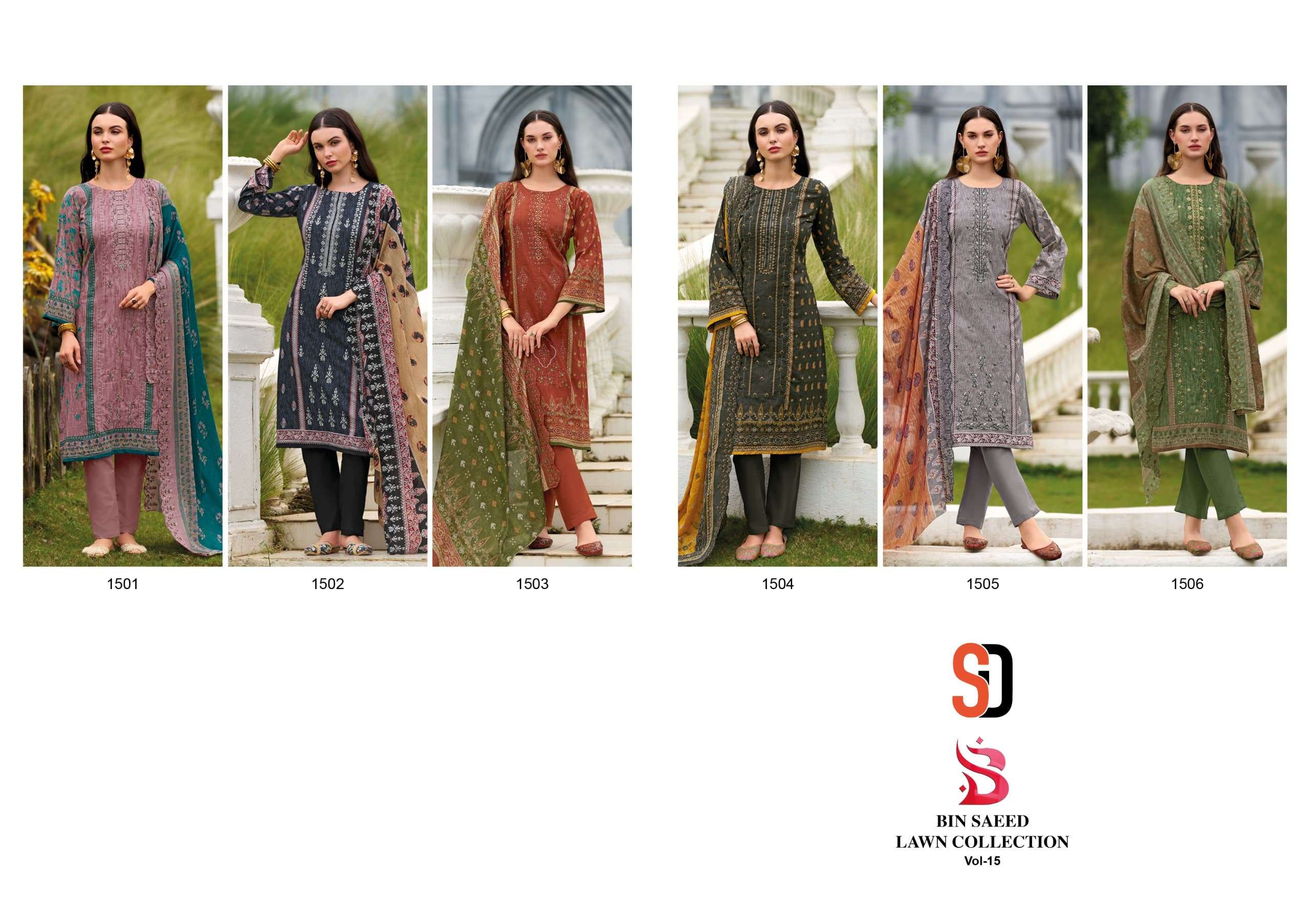 BIN SAEED VOL-15 SHARDDHA DESIGNER-01-06