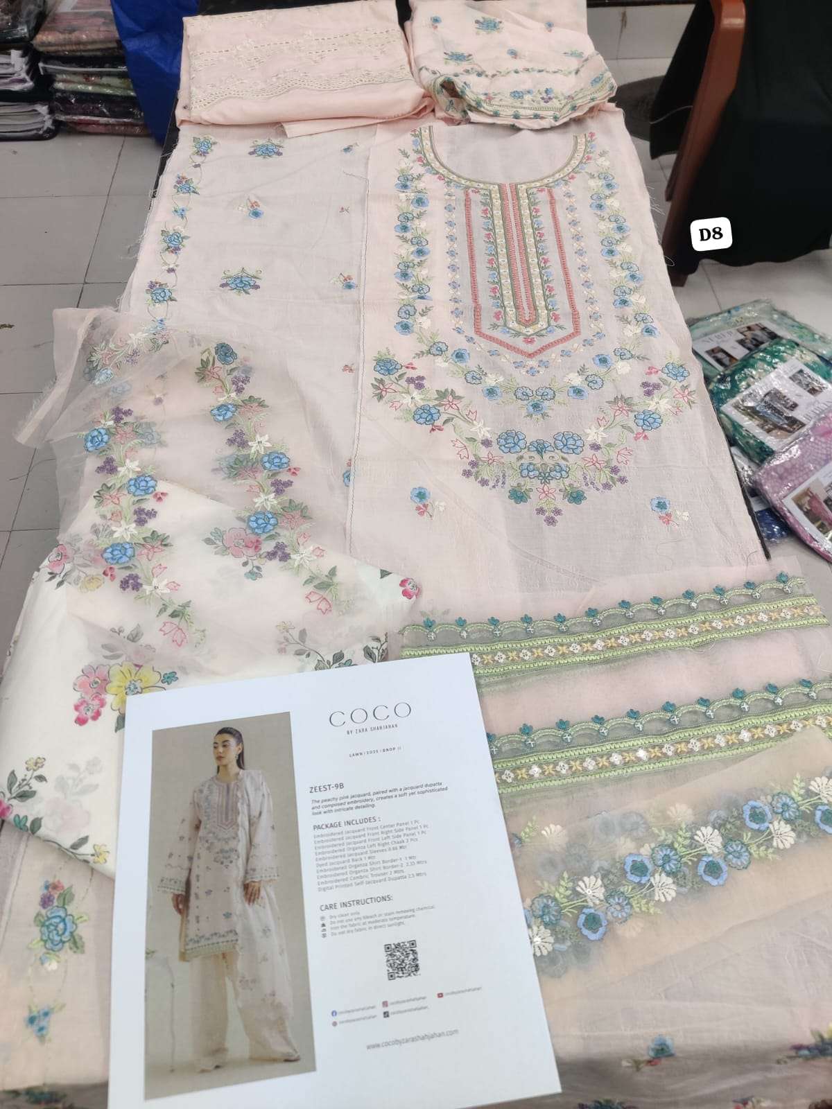 COCO PRINTS Embroidered Lawn Vol 2 BY ZARA SHAHJAHAN-33