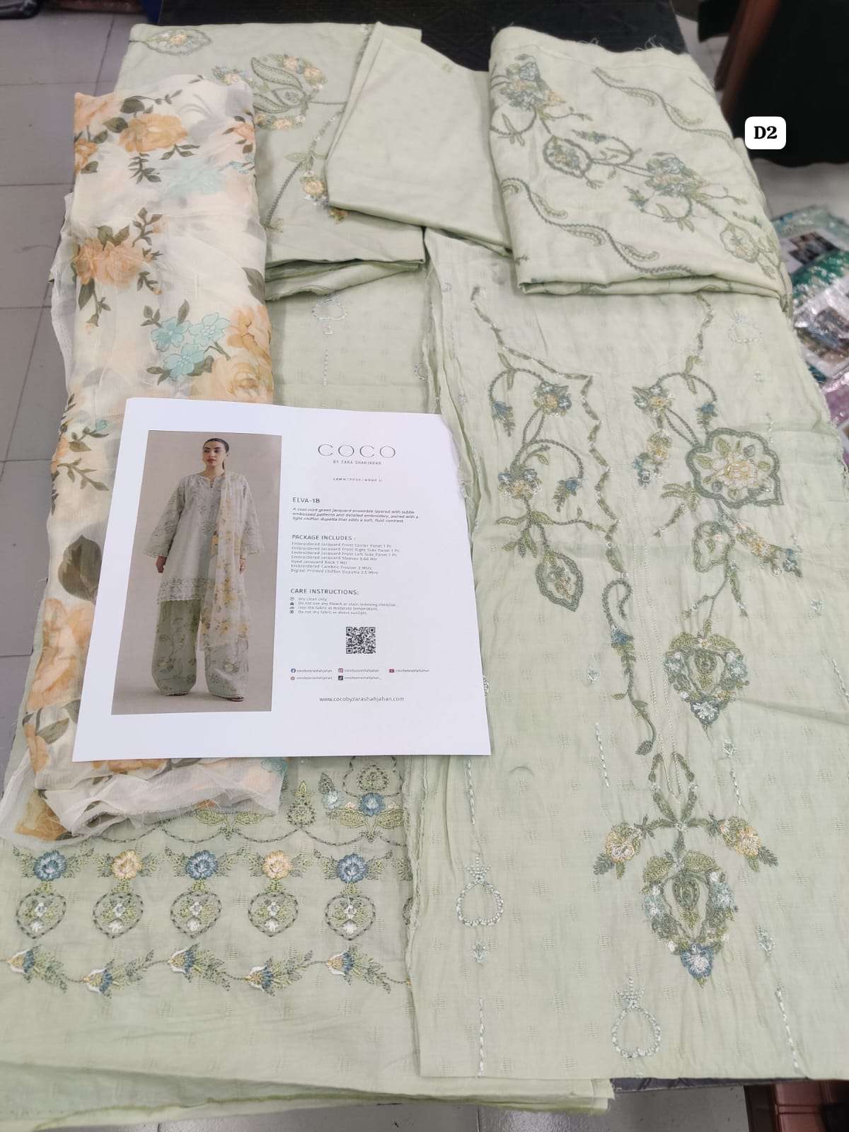 COCO PRINTS Embroidered Lawn Vol 2 BY ZARA SHAHJAHAN-37