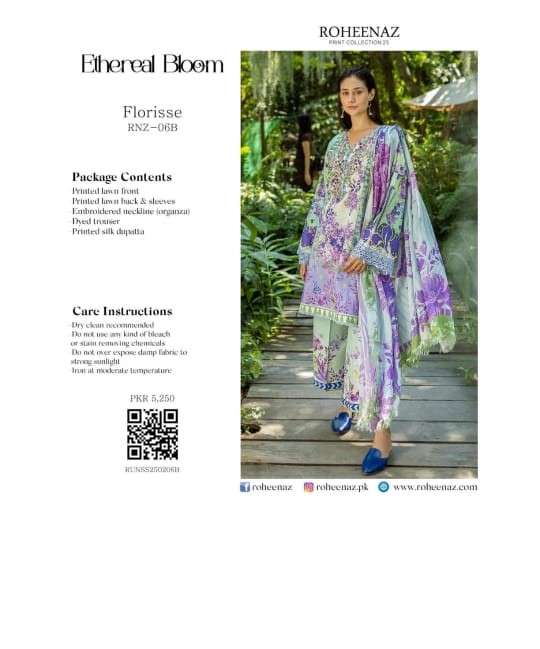 ETHERAL BLOOM LUXURY LAWN EID COLLECTION 2025 BY ROHEENAZ-02
