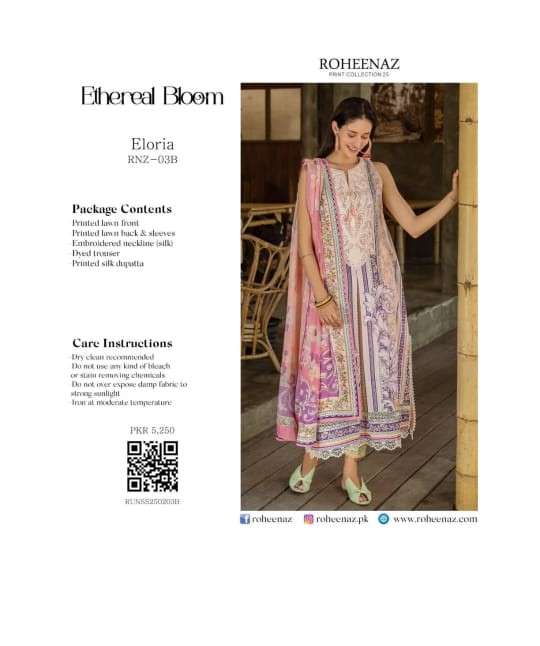 ETHERAL BLOOM LUXURY LAWN EID COLLECTION 2025 BY ROHEENAZ-06