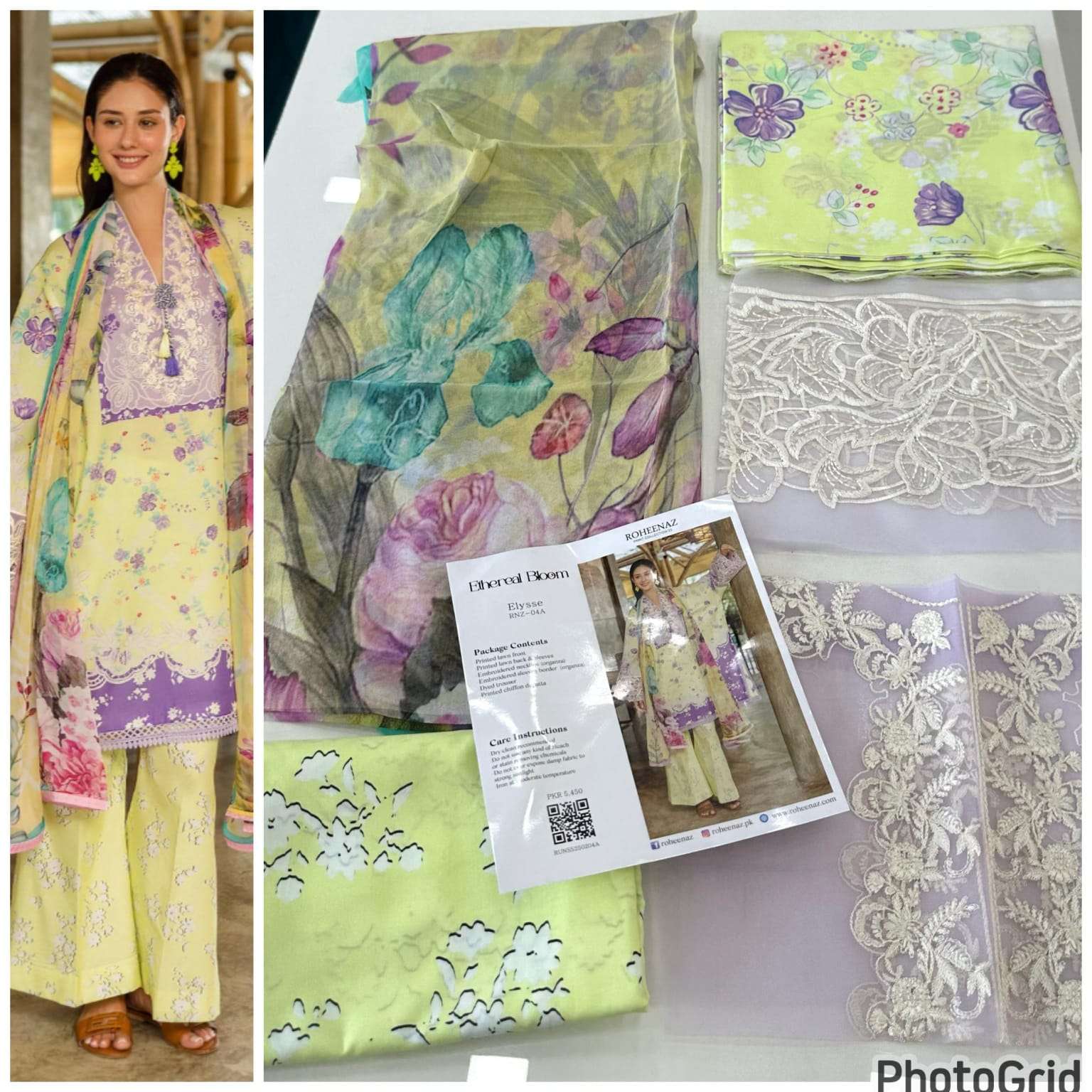 ETHERAL BLOOM LUXURY LAWN EID COLLECTION 2025 BY ROHEENAZ-11