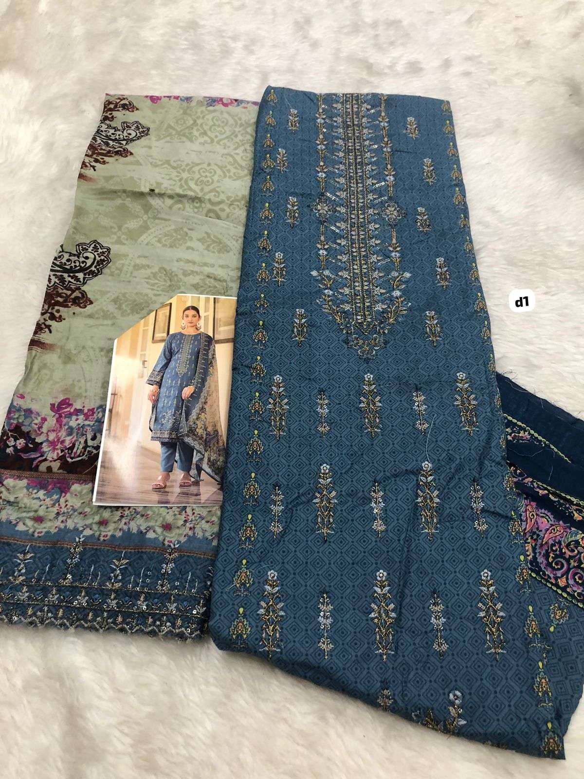 Falah Premium Cotton Collection code 30415 by Falah Designer Suits-01