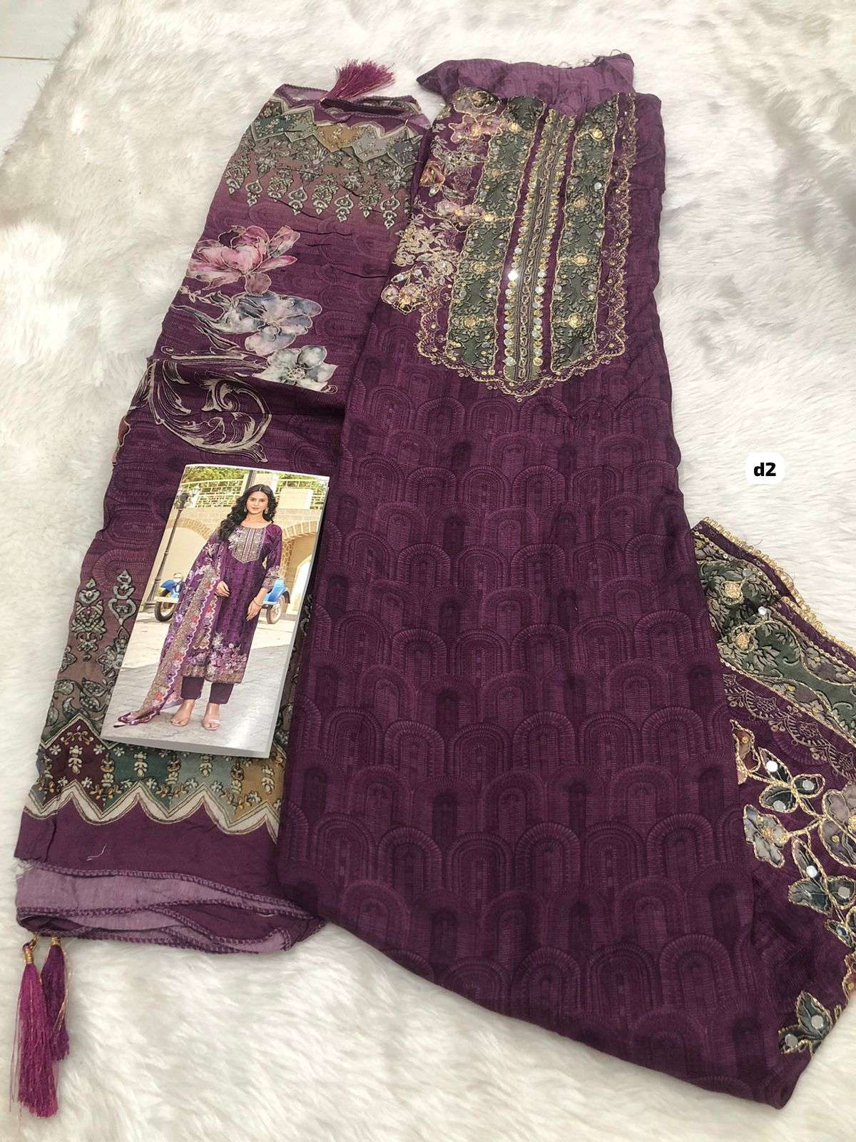 Falah Premium Maslin Collection code 30418 By Falah Designer Suits-01