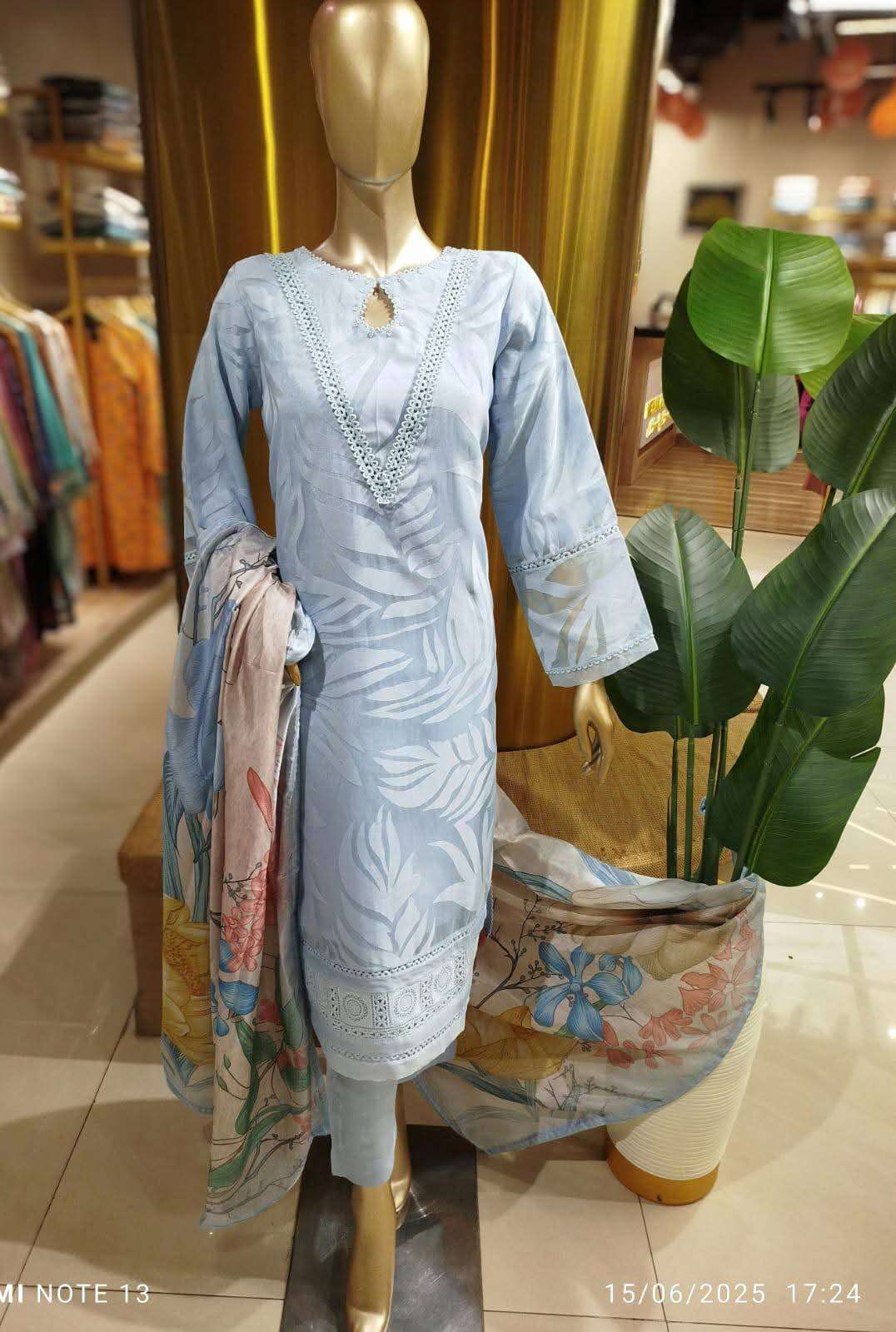 GONUL New Stitched Burnout Organza Shirt By Shahid Tawakkal-02