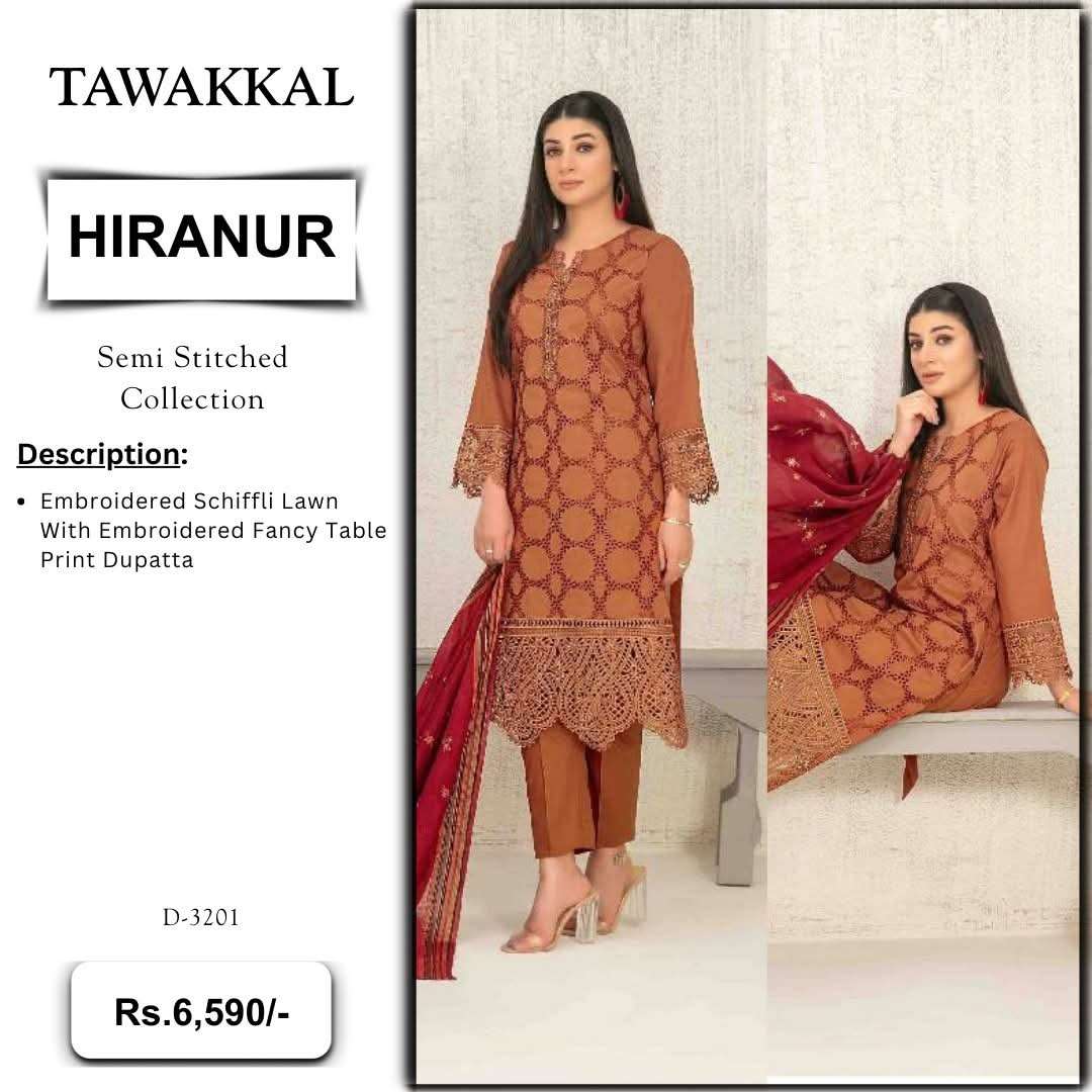HIRANUR New Embroidered Schiffli Lawn Shahid Tawakkal-01