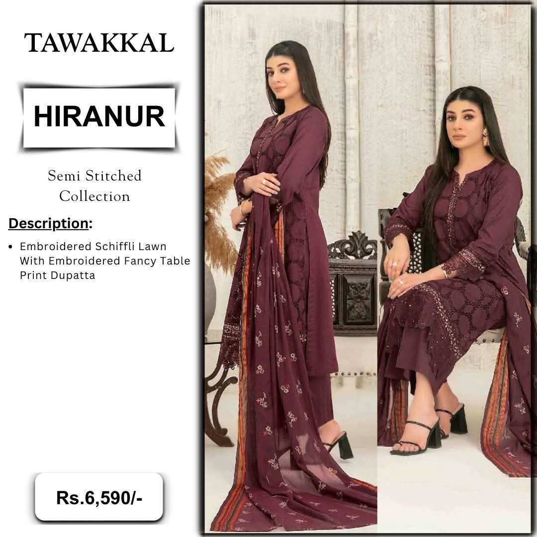 HIRANUR New Embroidered Schiffli Lawn Shahid Tawakkal-07
